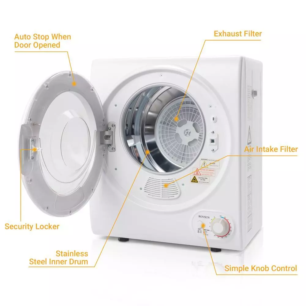 10lbs Portable Tumble Dryer Machine - Image 3