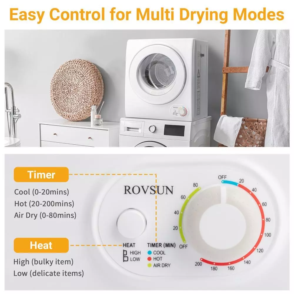 10lbs Portable Tumble Dryer Machine - Image 6