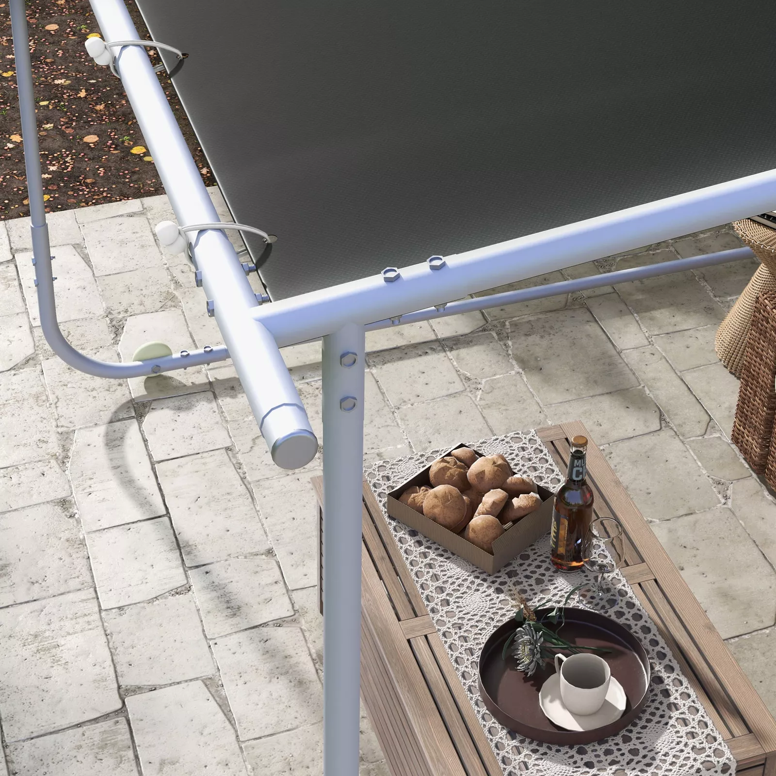 10x10 Mobile Gazebo With Wheels - Image 6