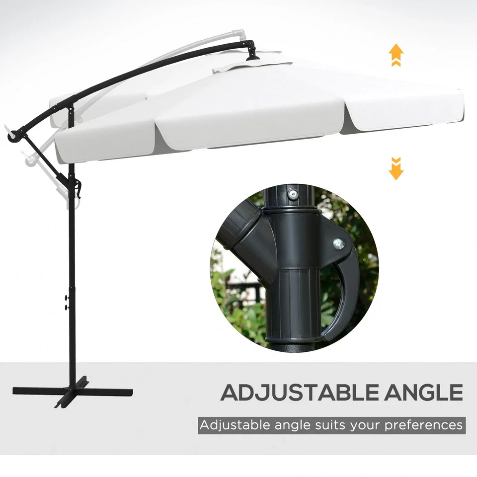 11FT Outdoor Large Patio Cantilever Umbrella - Image 4