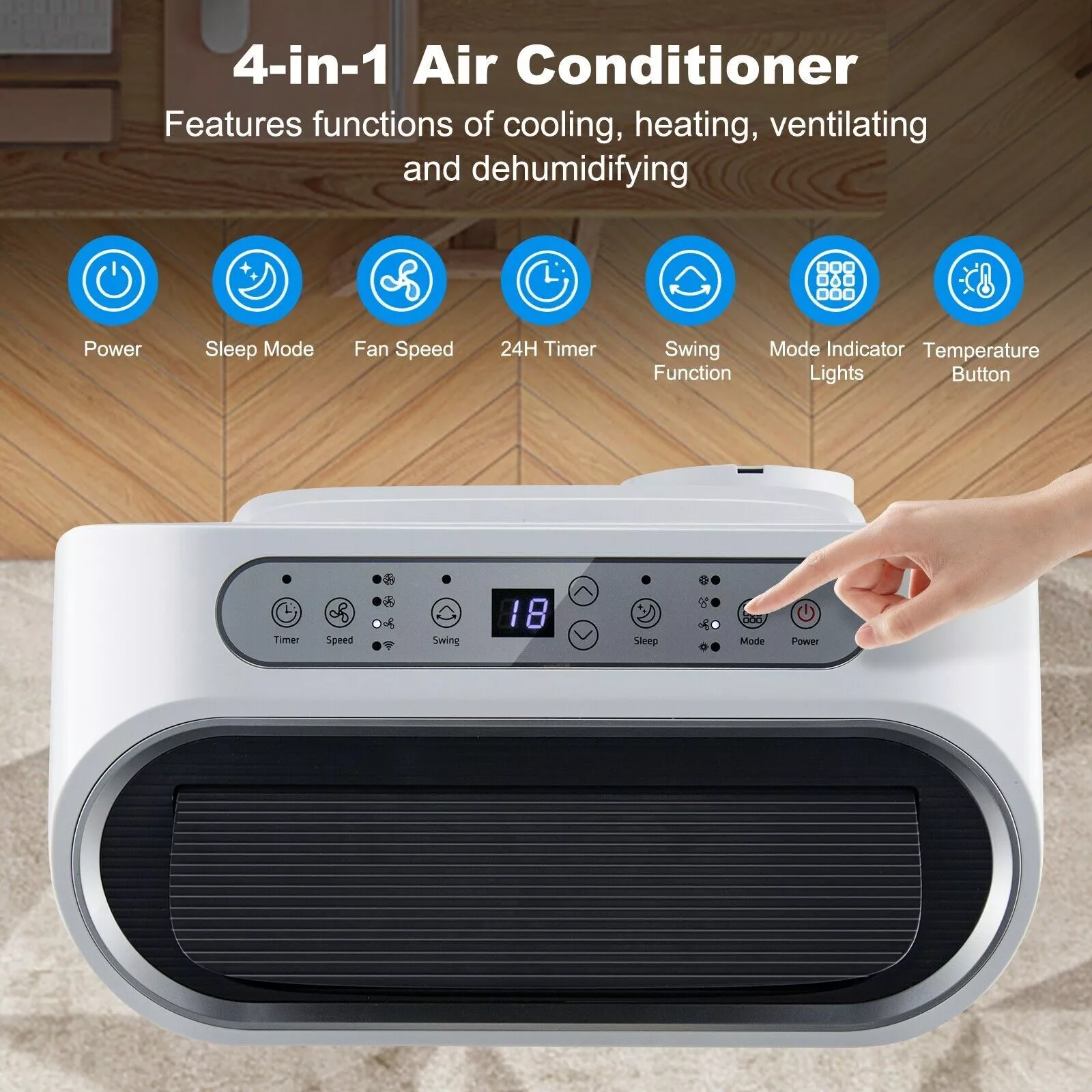 12000 BTU Portable Air Conditioner With Heater - Image 5