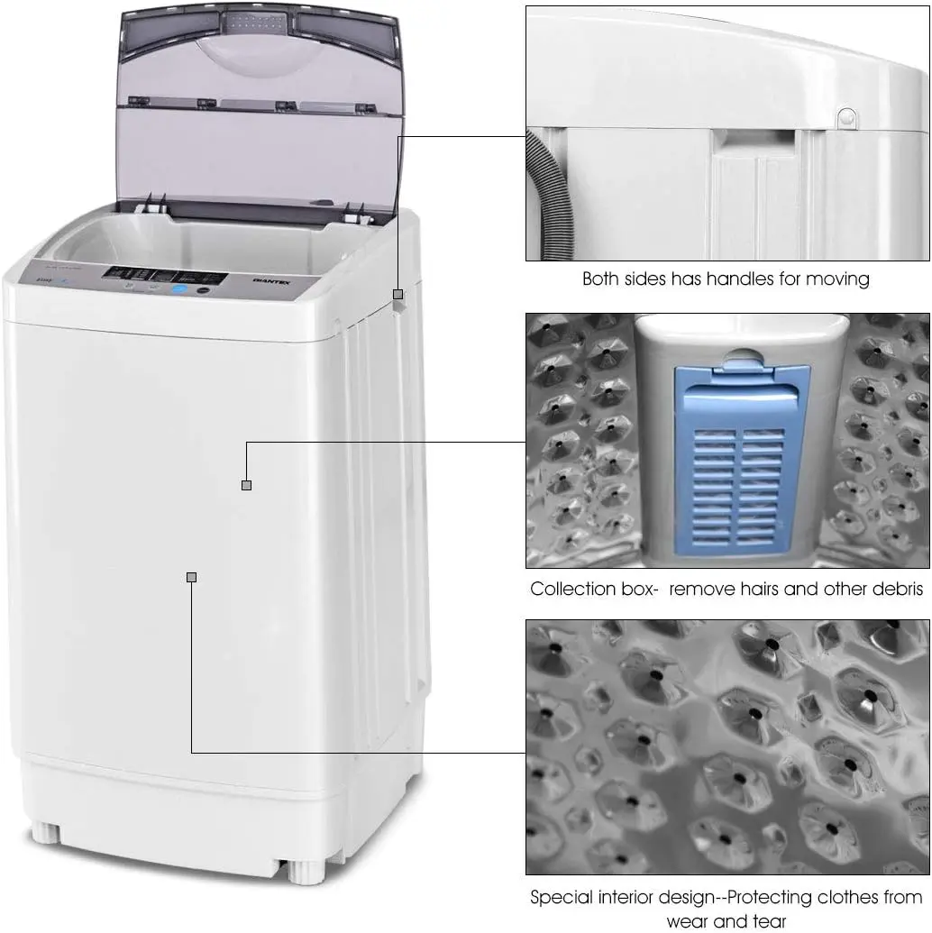 12lbs Portable Apartment Ventless Washer & Spin Dryer - Image 4