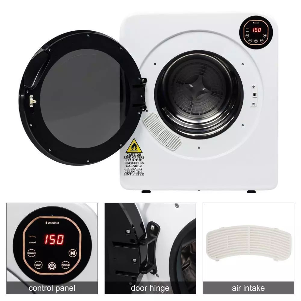 13.2lbs Portable Tumble Dryer Machine - Image 5