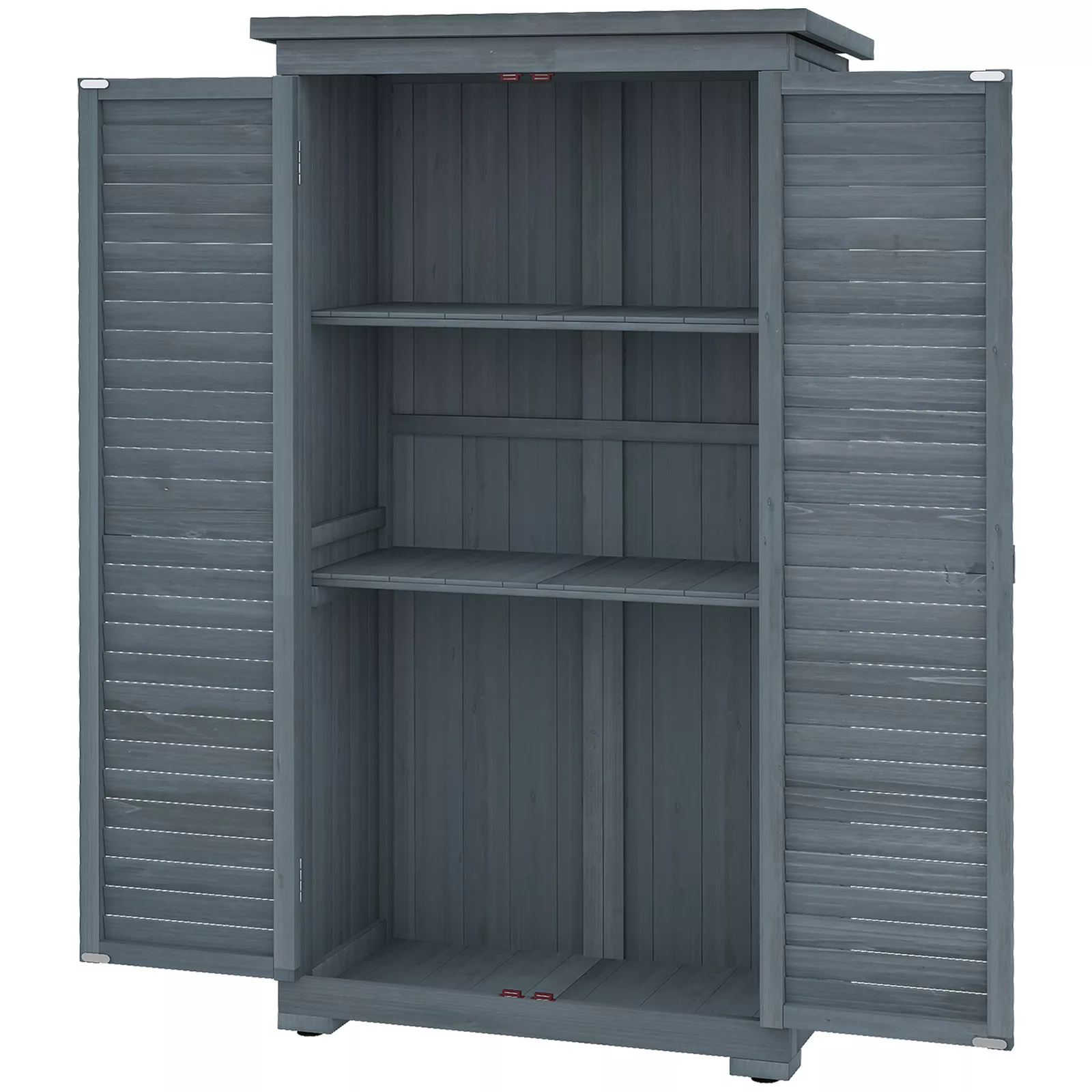 132lbs Wooden Outdoor Garden Shed - Image 3