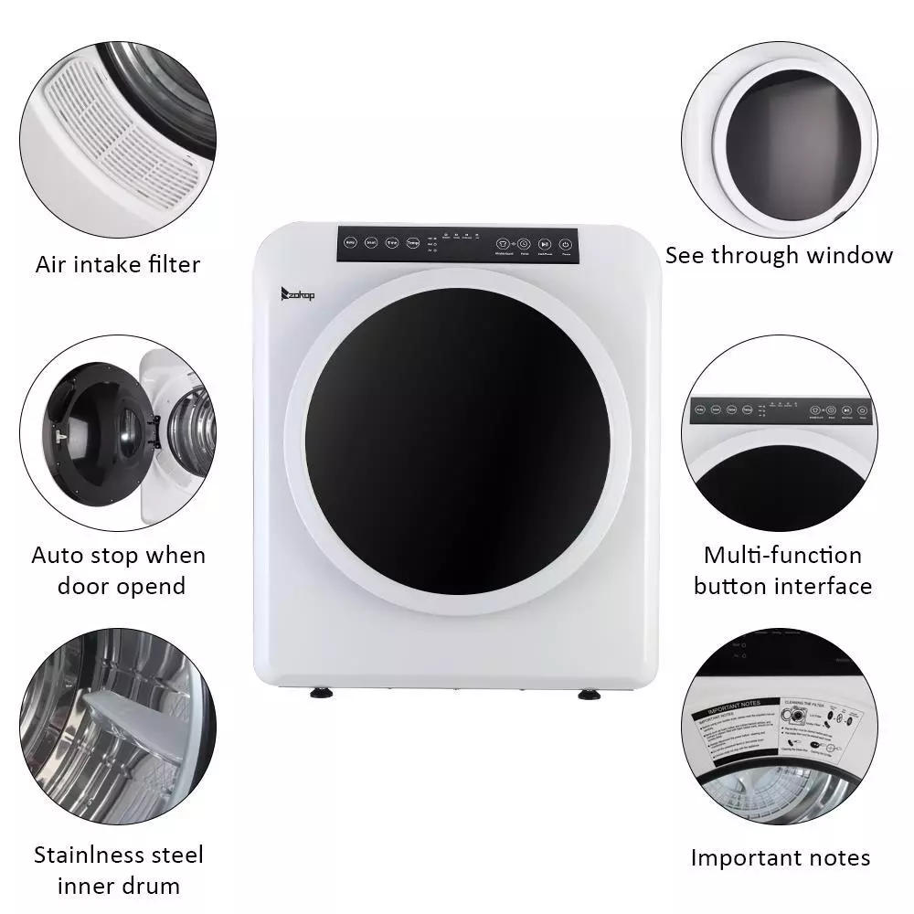 13lbs Portable Tumble Dryer Machine - Image 5