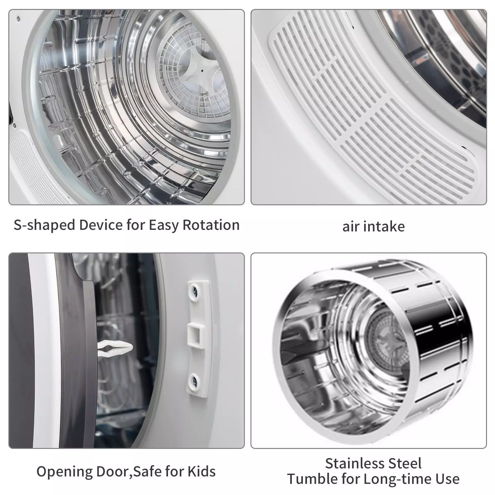 13lbs Portable Tumble Dryer Machine - Image 6