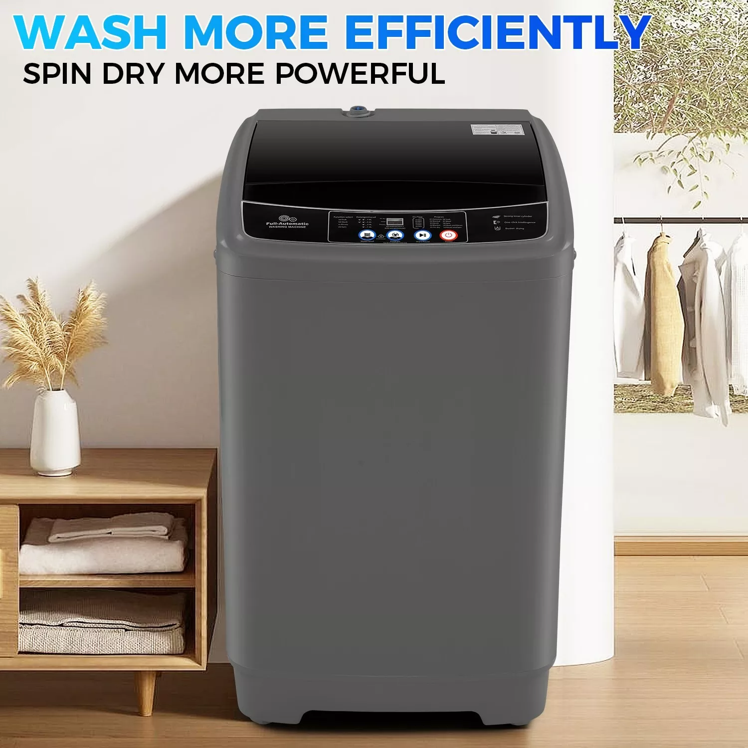 17.8lbs Portable Apartment Ventless Washer & Spin Dryer - Image 6