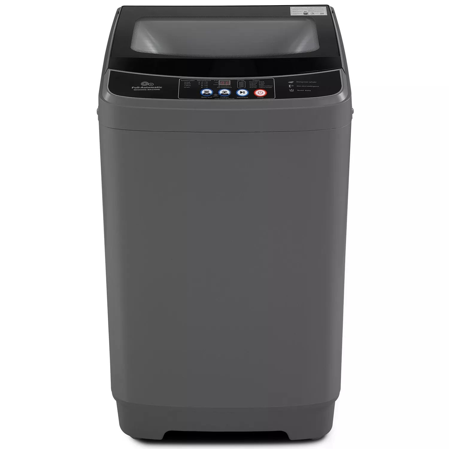 17.8lbs Portable Apartment Ventless Washer & Spin Dryer (Glass) - Image 2