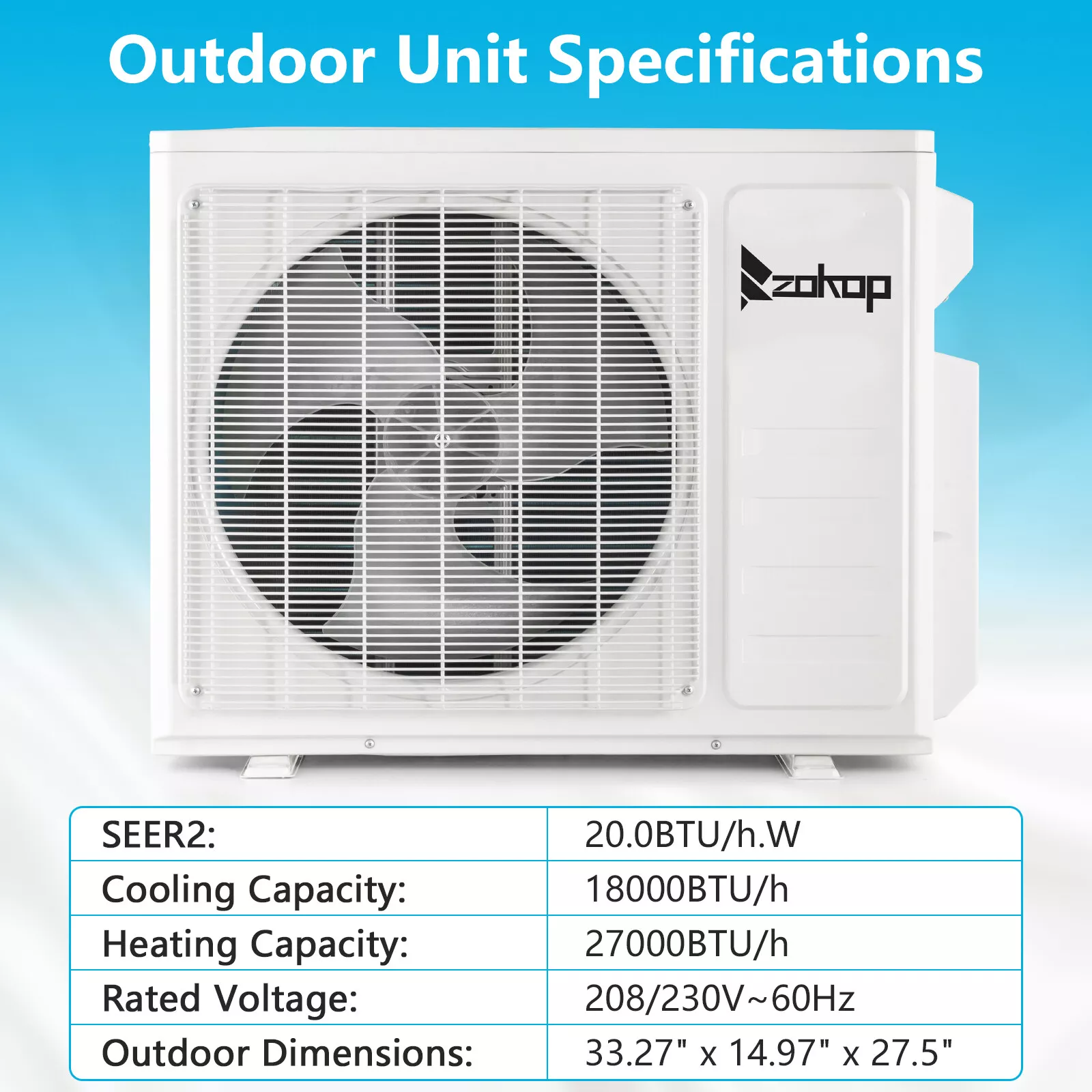 18000 BTU Mini Split Heat Pump Air Conditioner - Image 6
