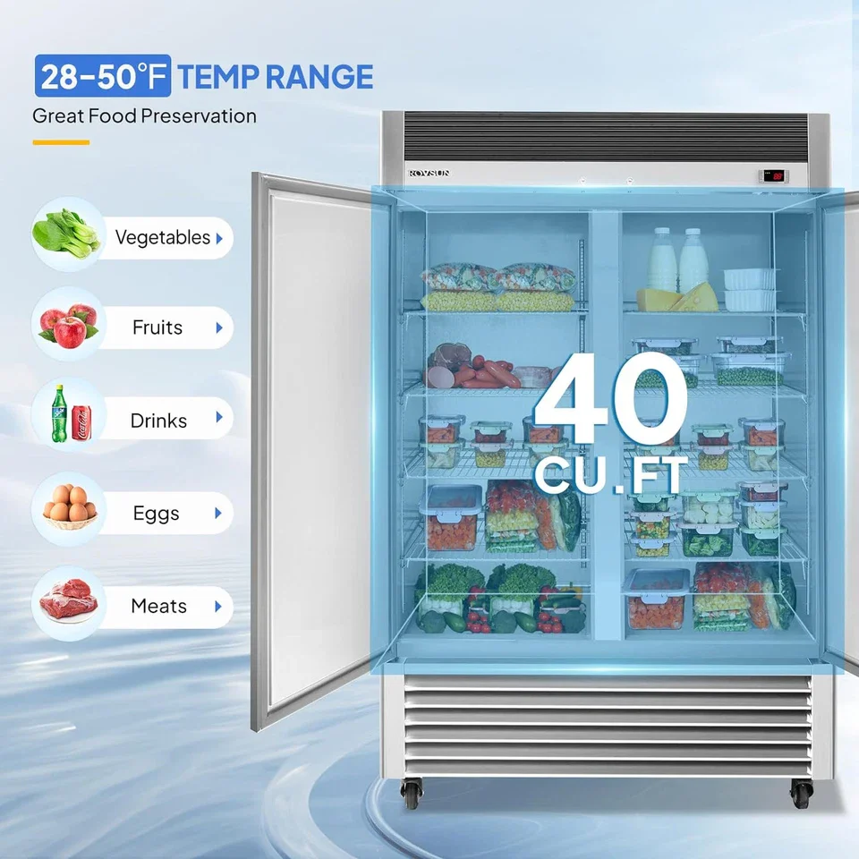 2 Door Commercial Upright Refrigerator - Image 4