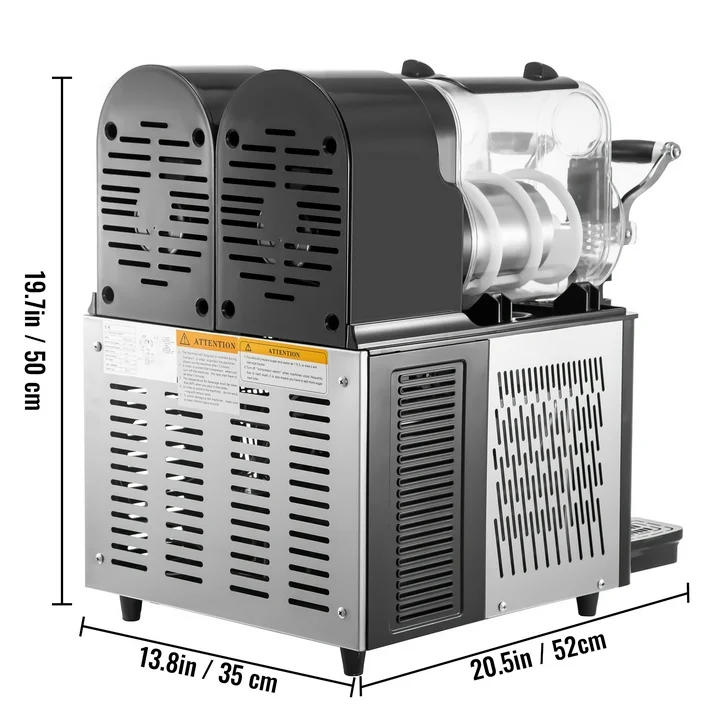 2 Tank Commercial Daiquiri Slush Machine - Image 6