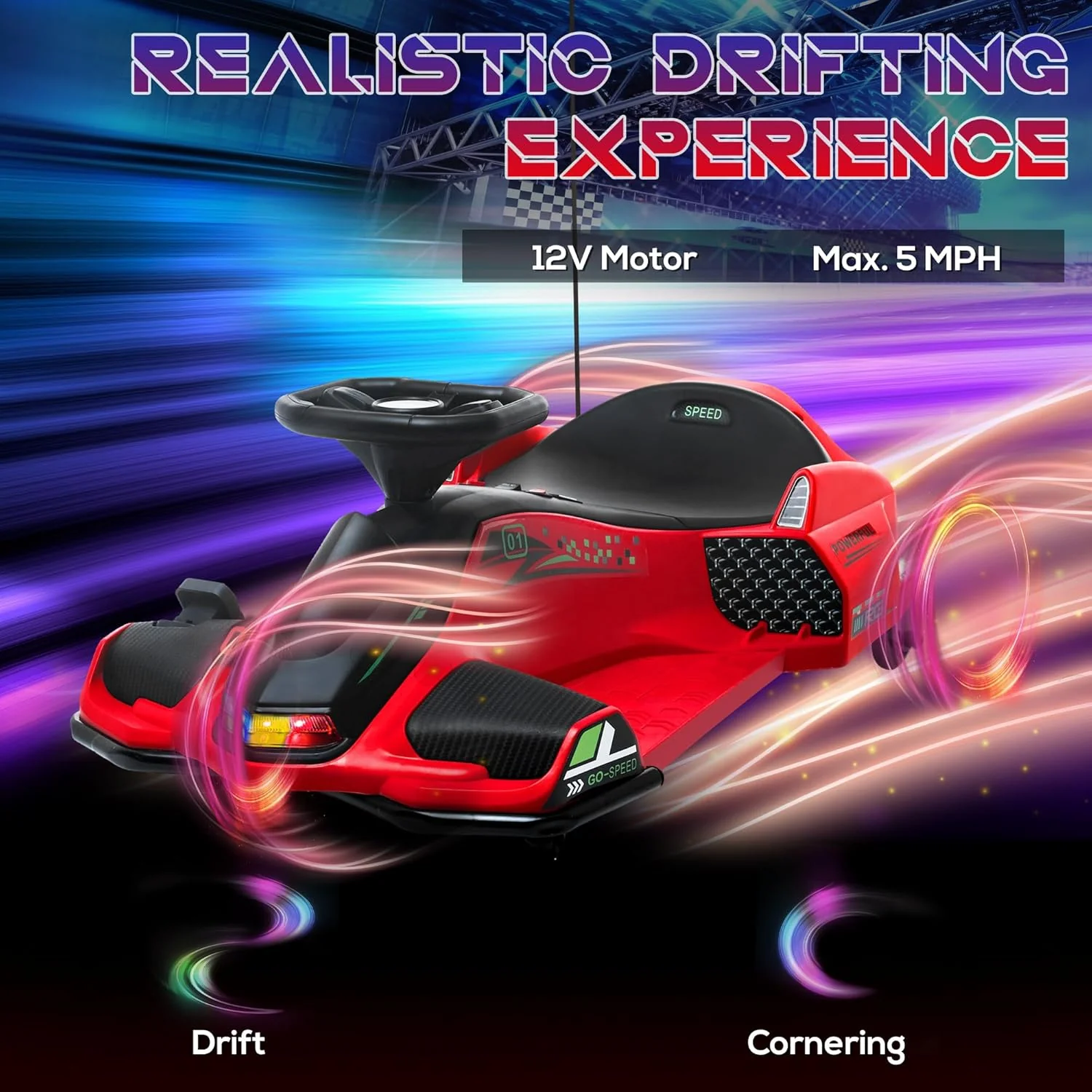 24V Electric Go-Kart for Kids W/ Remote Control - Image 5