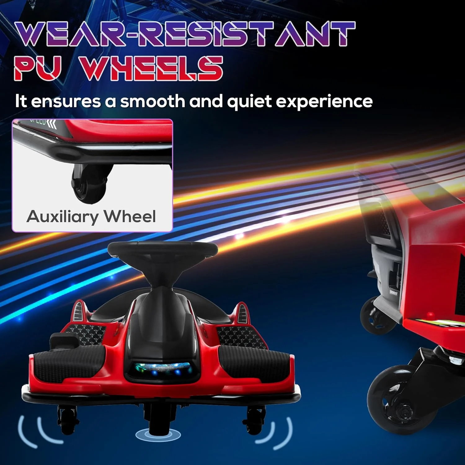 24V Electric Go-Kart for Kids W/ Remote Control - Image 7
