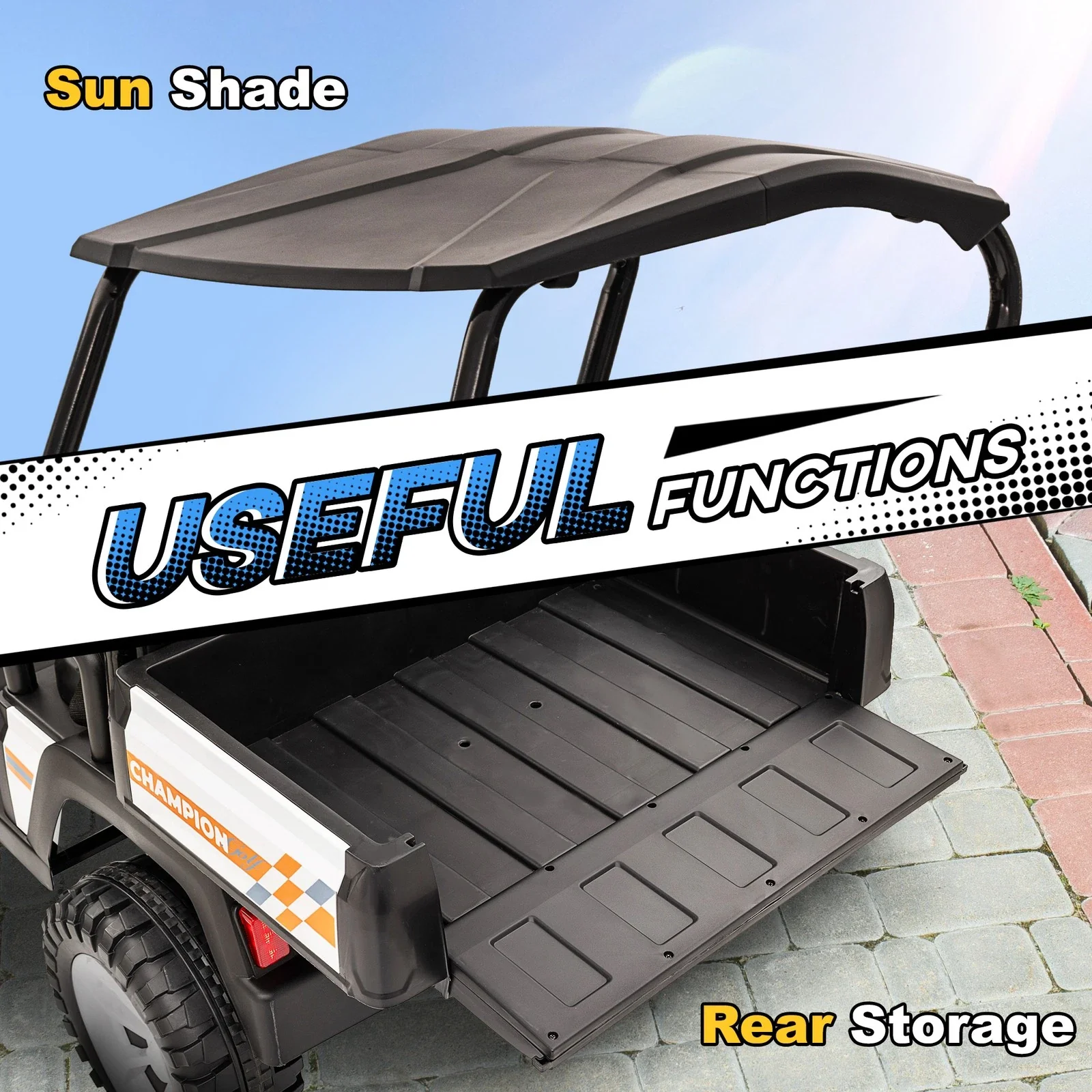 24V Kid's Electric Ride On Golf Car - Image 8
