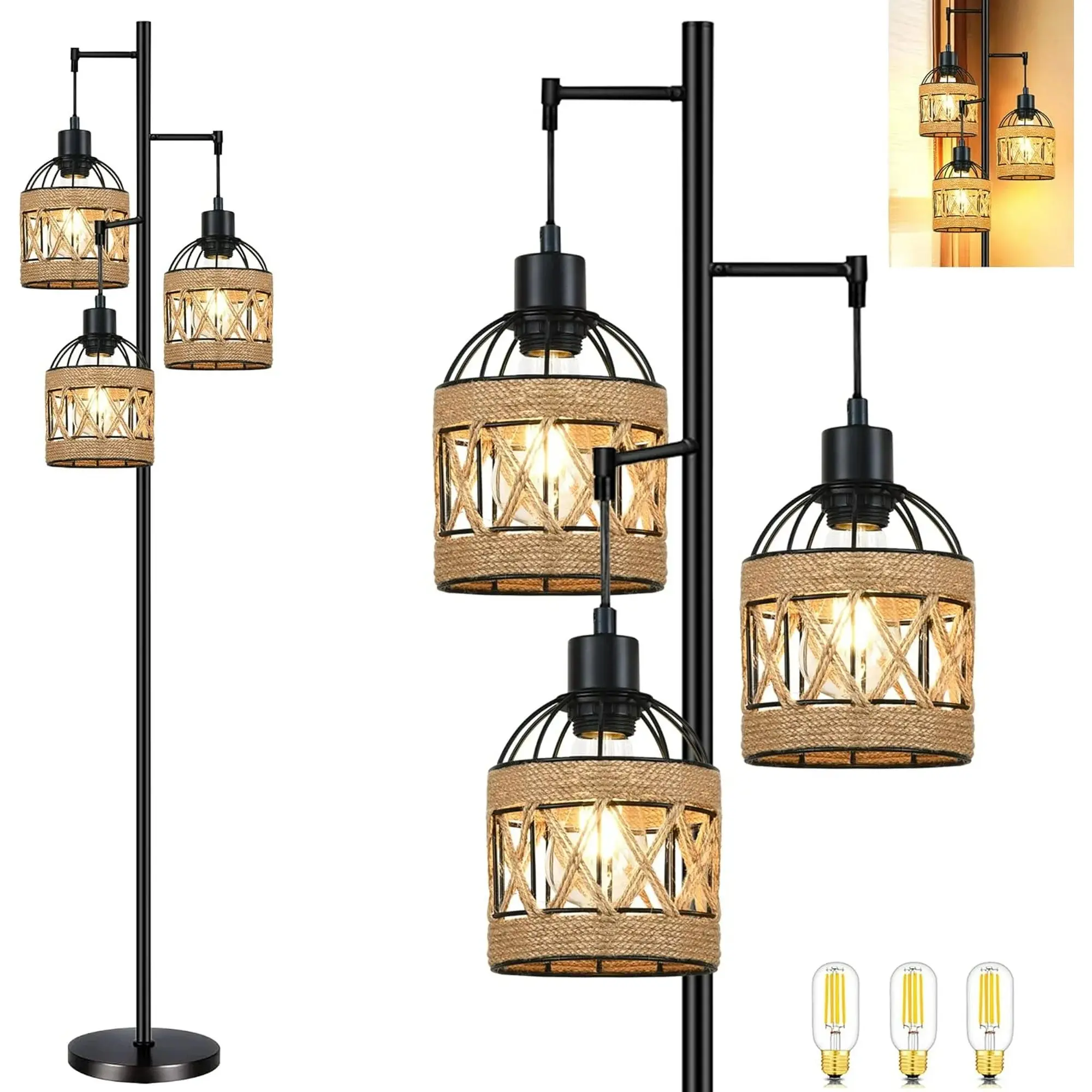 3 Lanterns Living Room Floor Lamp - Image 2