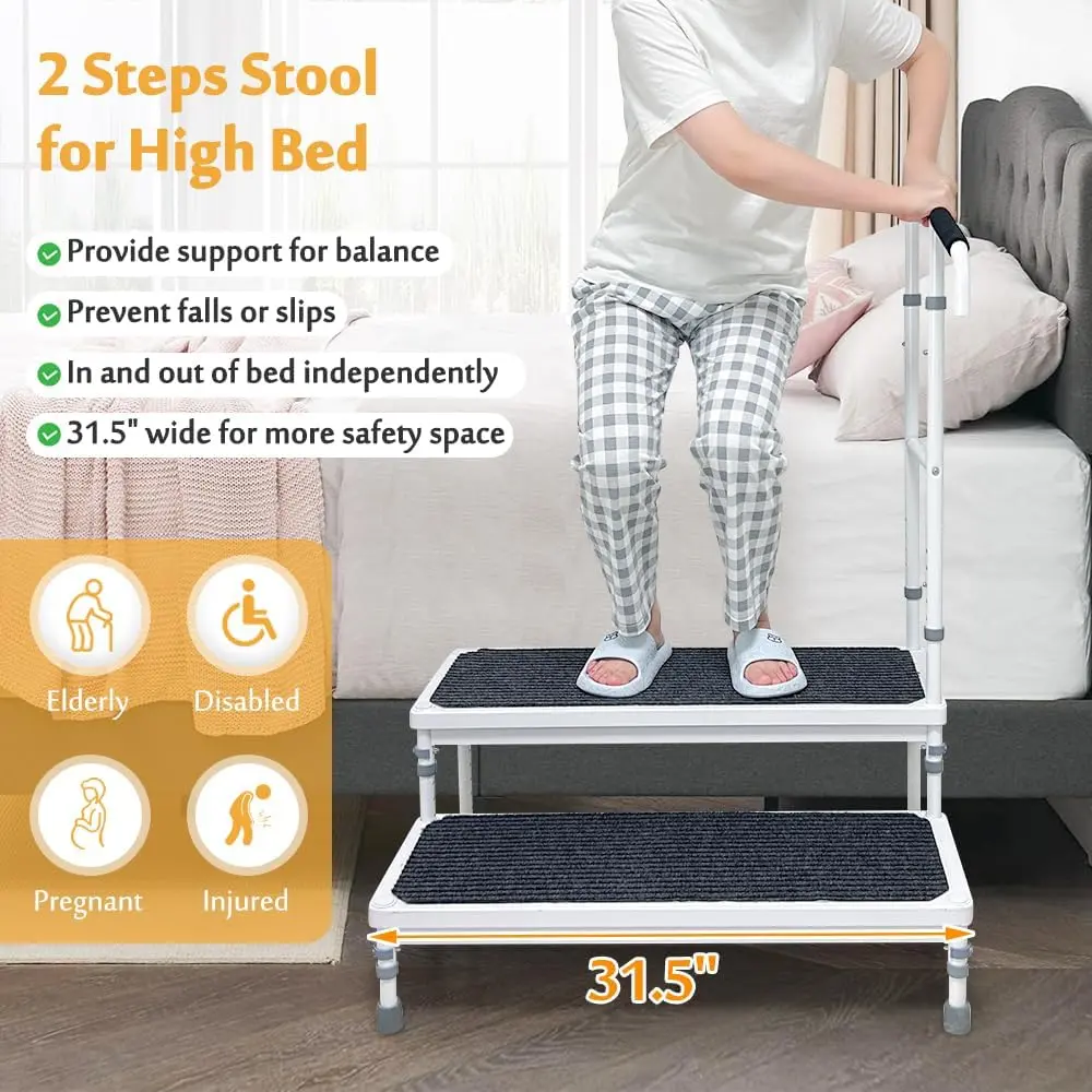 31.5" Elderly Bedside Step Stool - Image 3