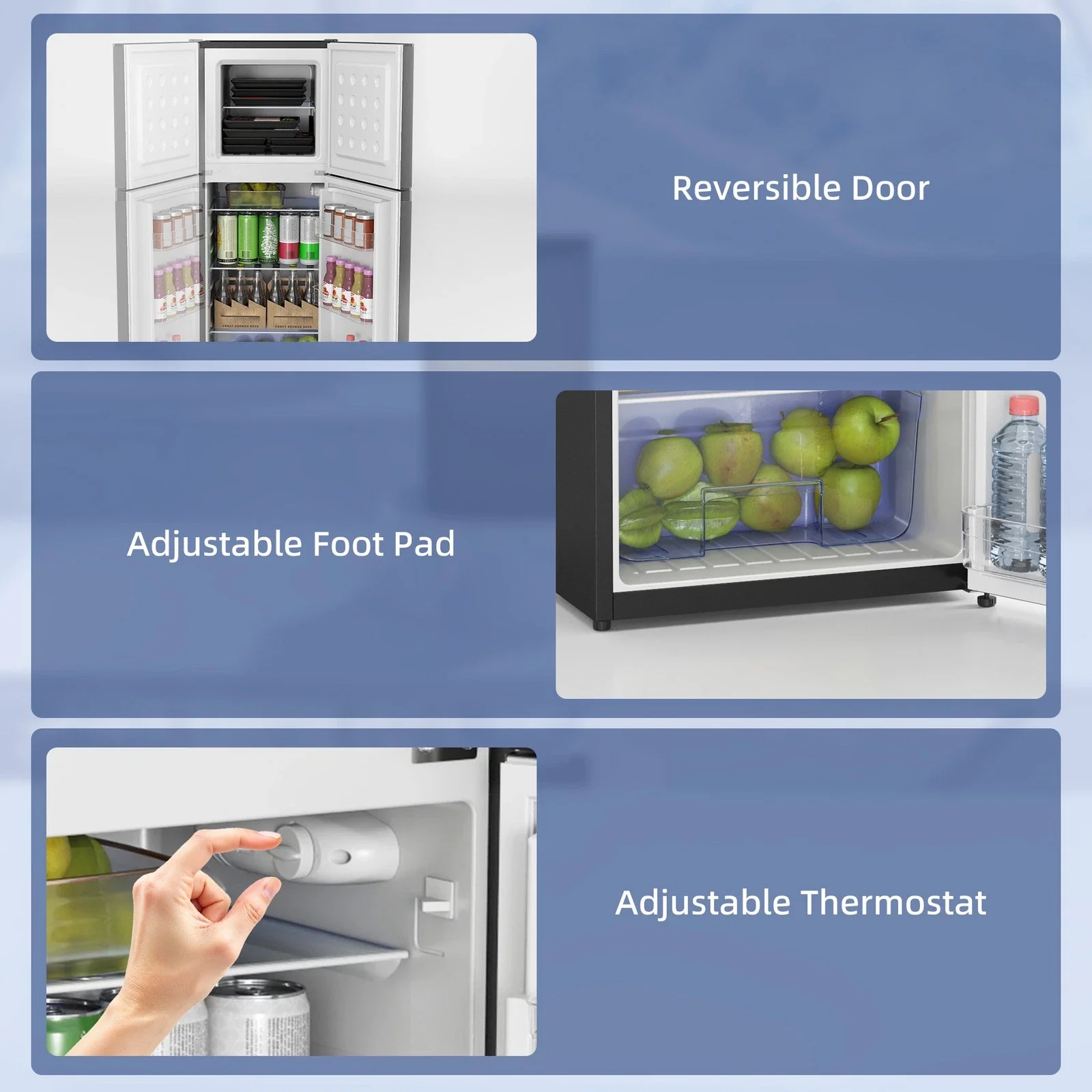 4.5 Cu Ft Mini Compact Fridge With Freezer - Image 5