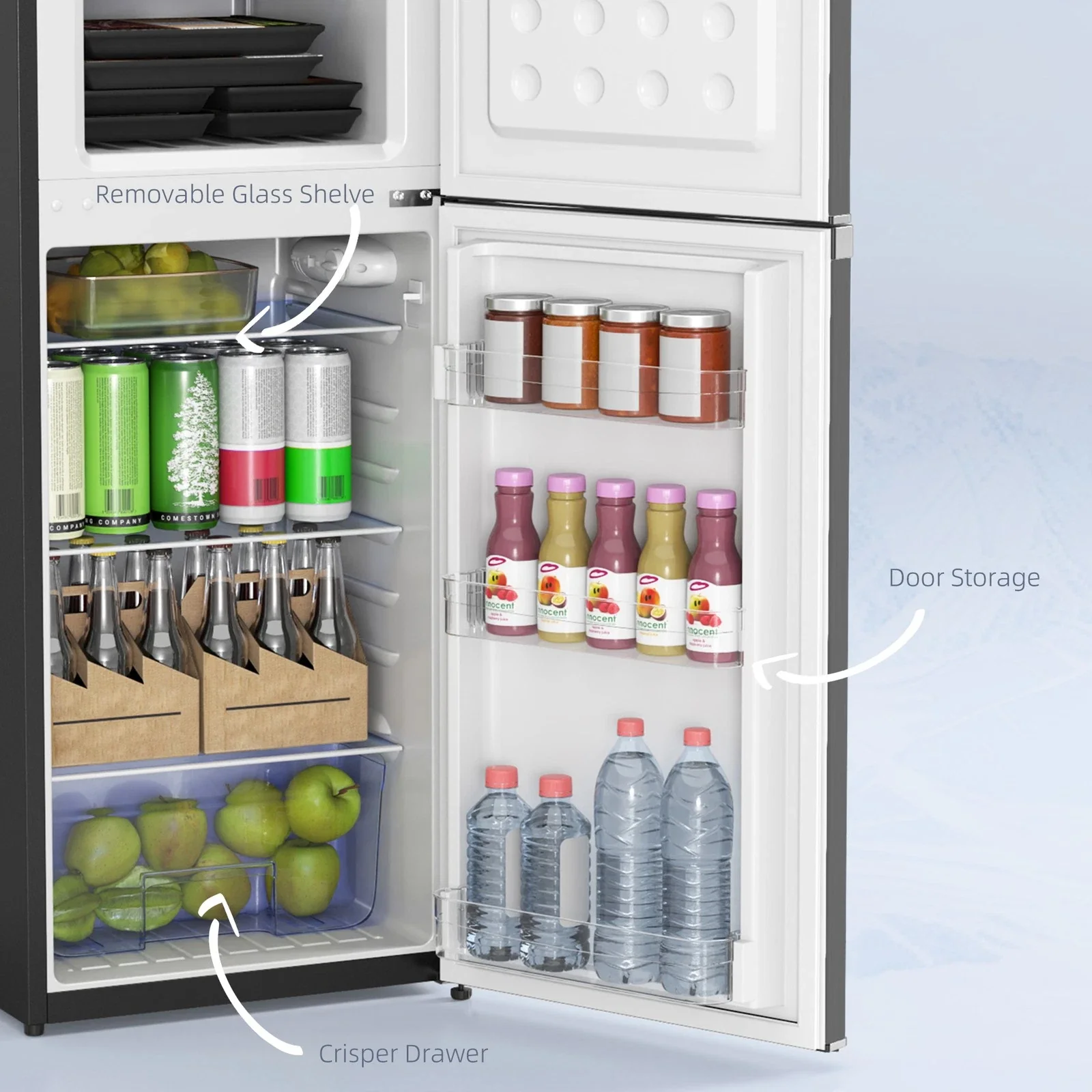 4.5 Cu Ft Mini Compact Fridge With Freezer - Image 6