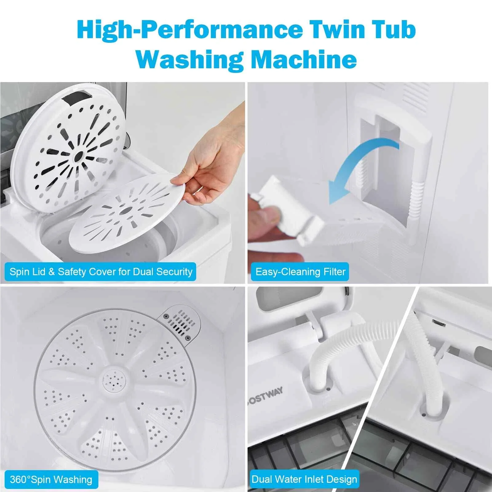 4.5KG Portable Washing Machine & Spin Dryer - Image 3