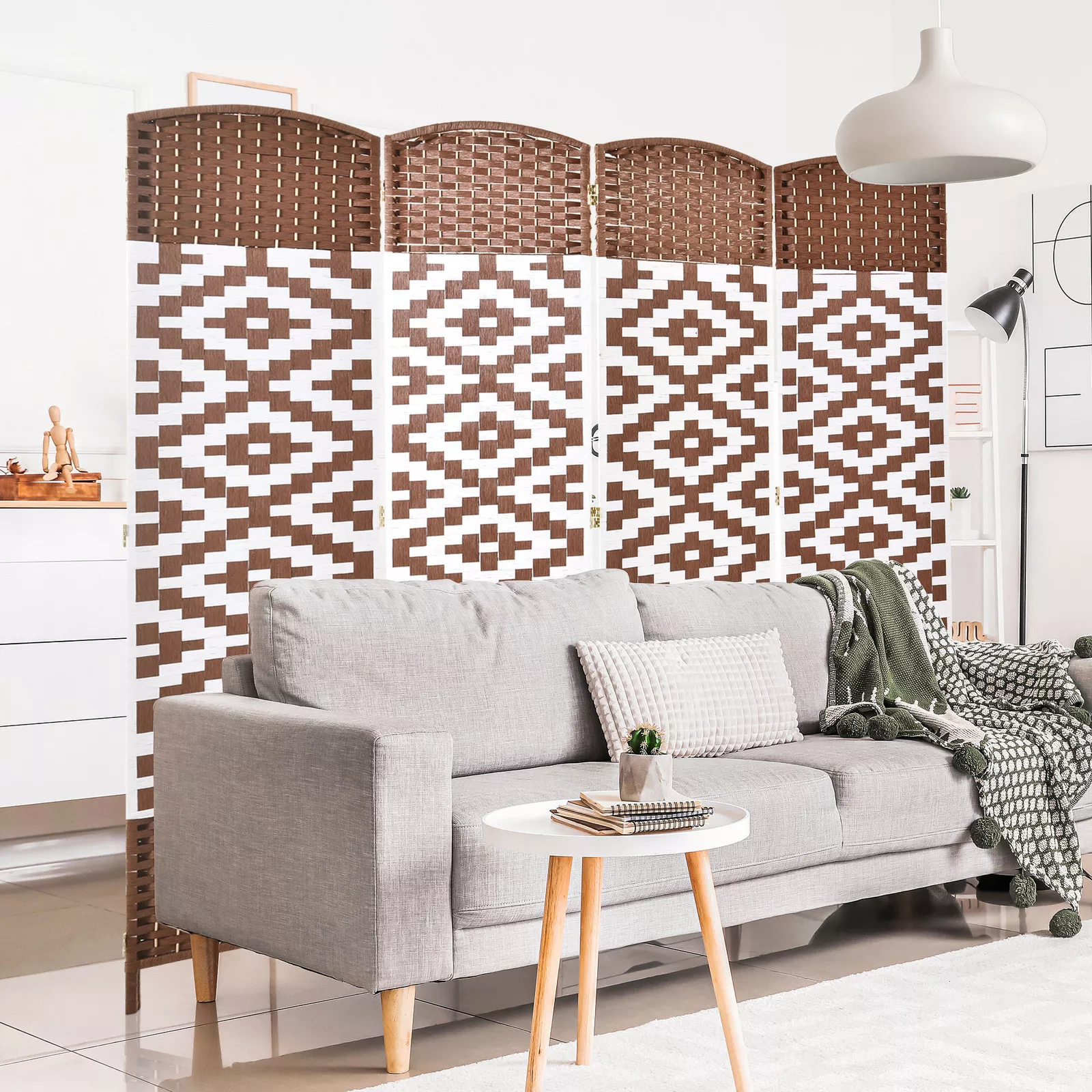 4 Panels Room Dividers Partition Wall