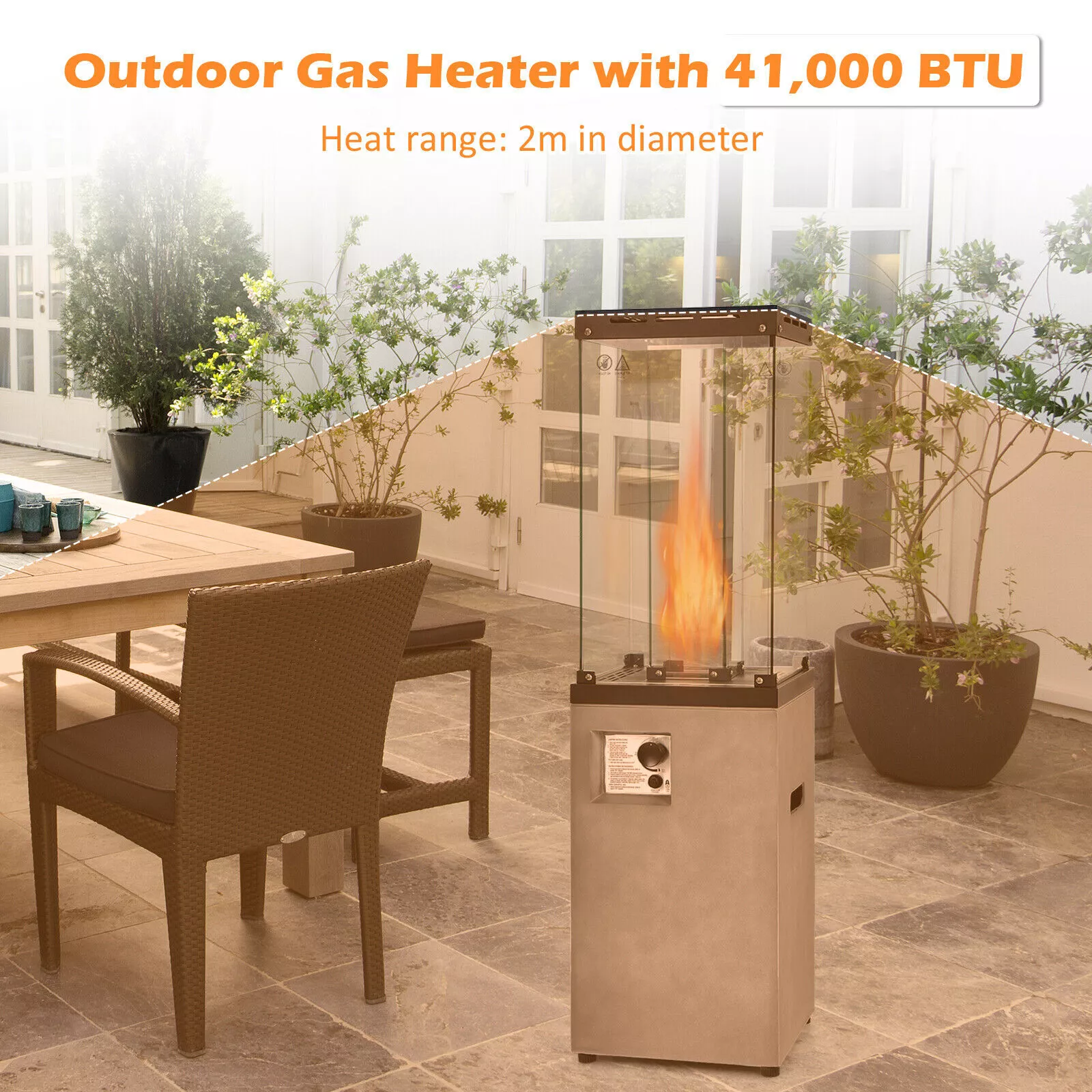 41000 BTU Outdoor Patio Gas Heater - Image 5