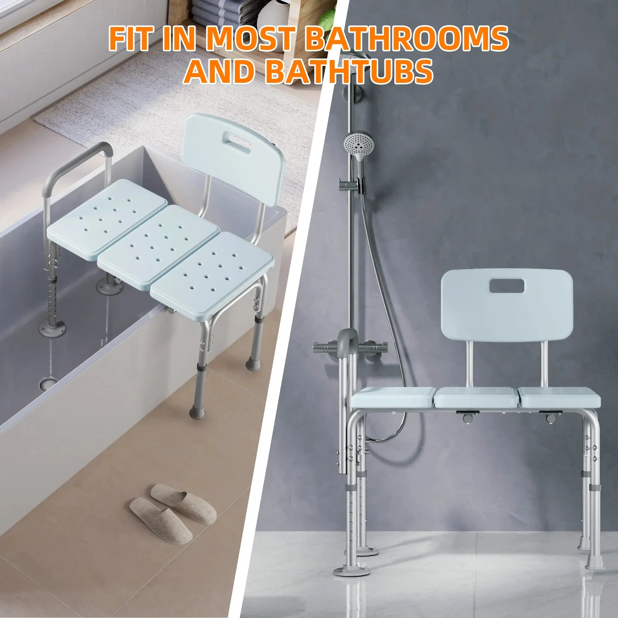 500lbs Shower Transfer Bench - Image 7