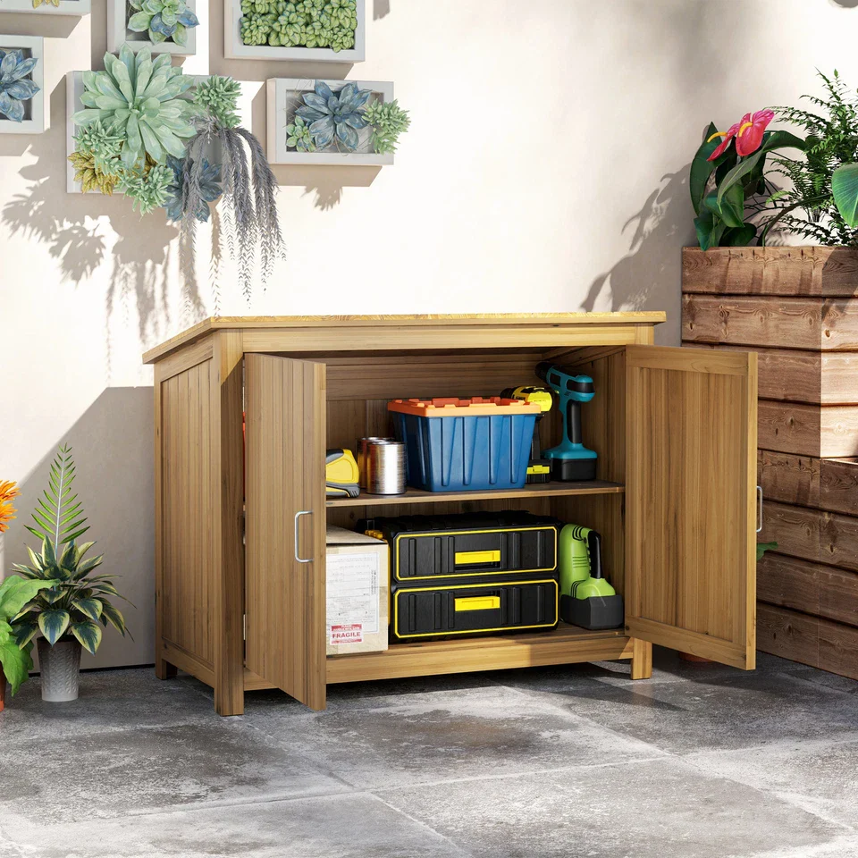 55lbs Wooden Outdoor Garden Shed