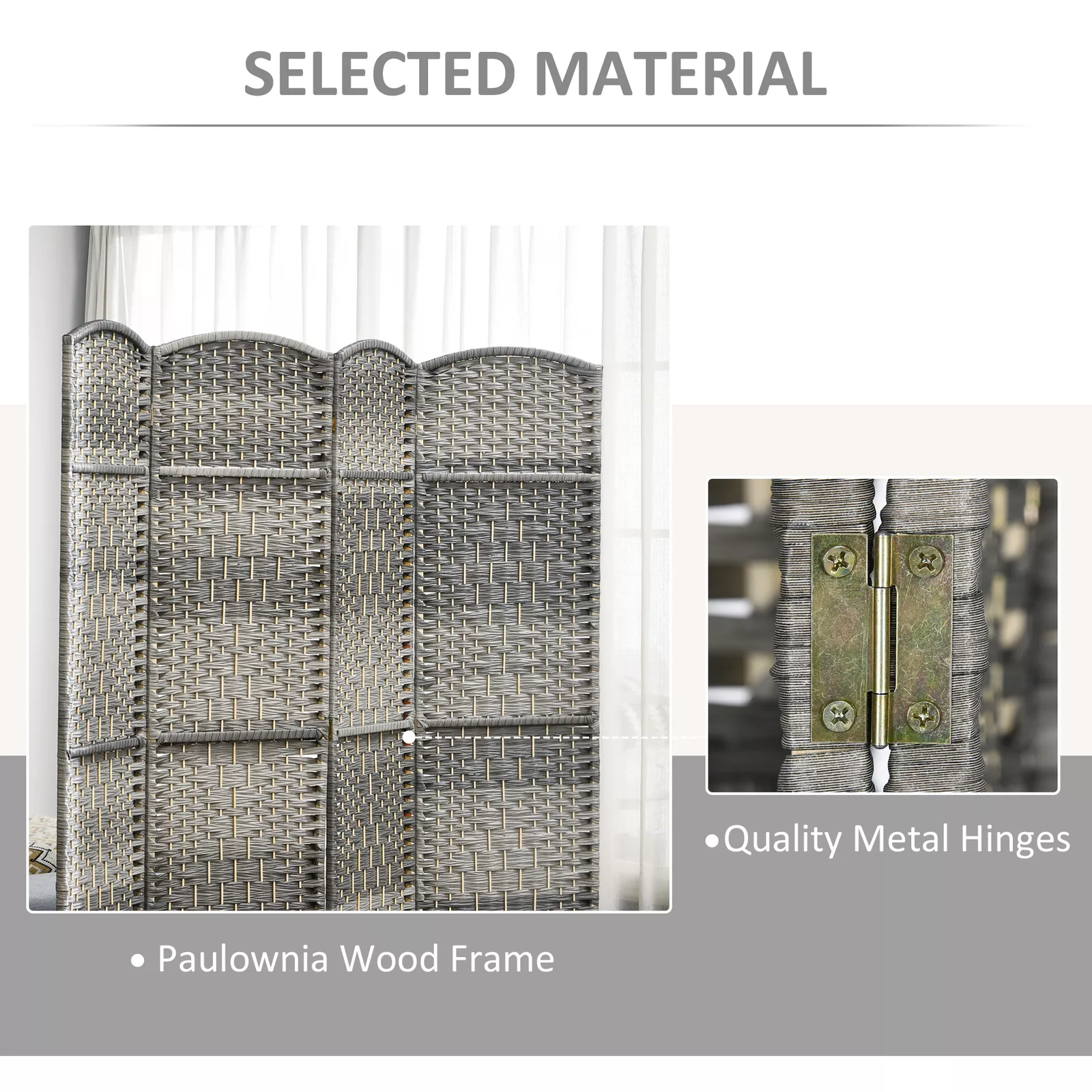 6 Panels Room Dividers Partition Wall - Image 5