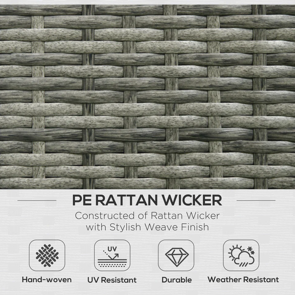 6 Piece Rattan Outdoor Patio Couch Set - Image 3