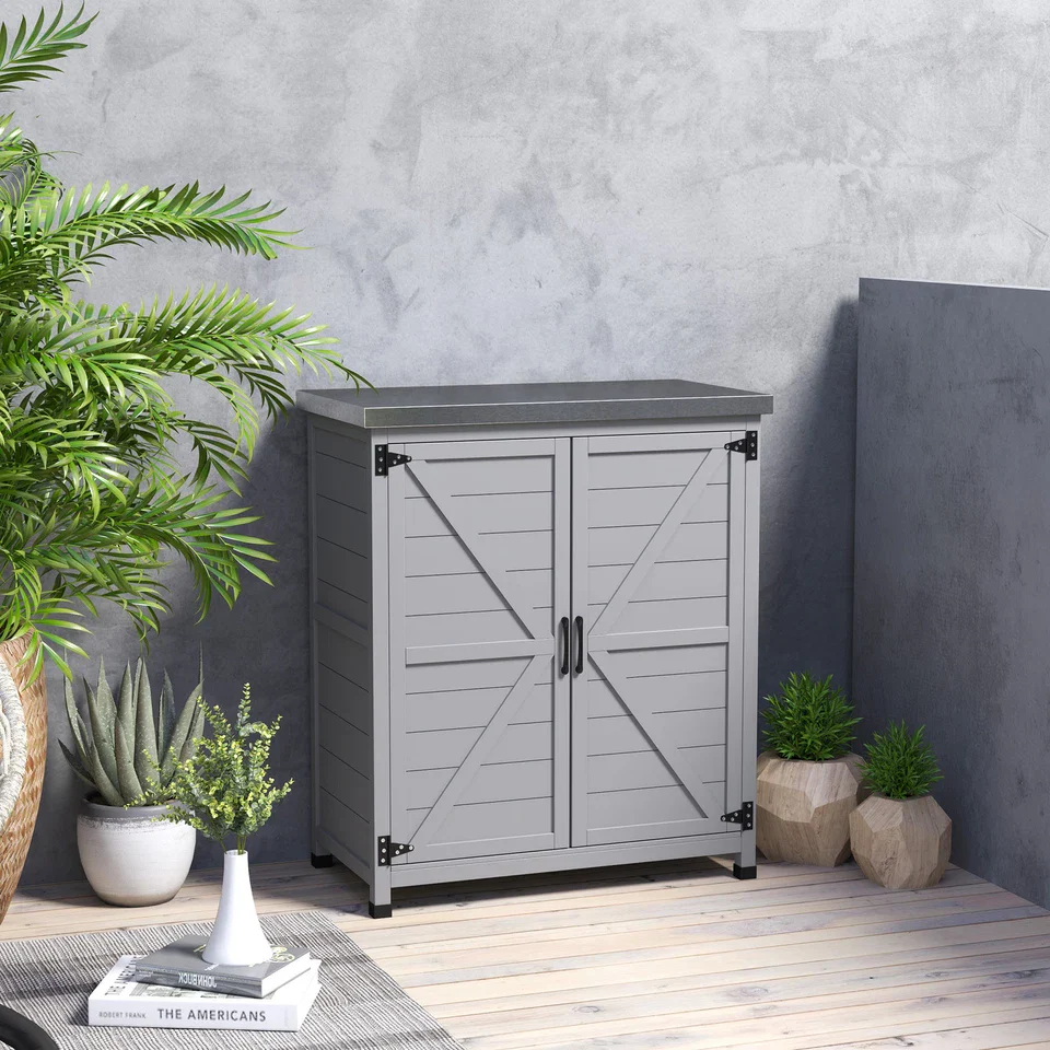 66lbs Wooden Outdoor Garden Shed