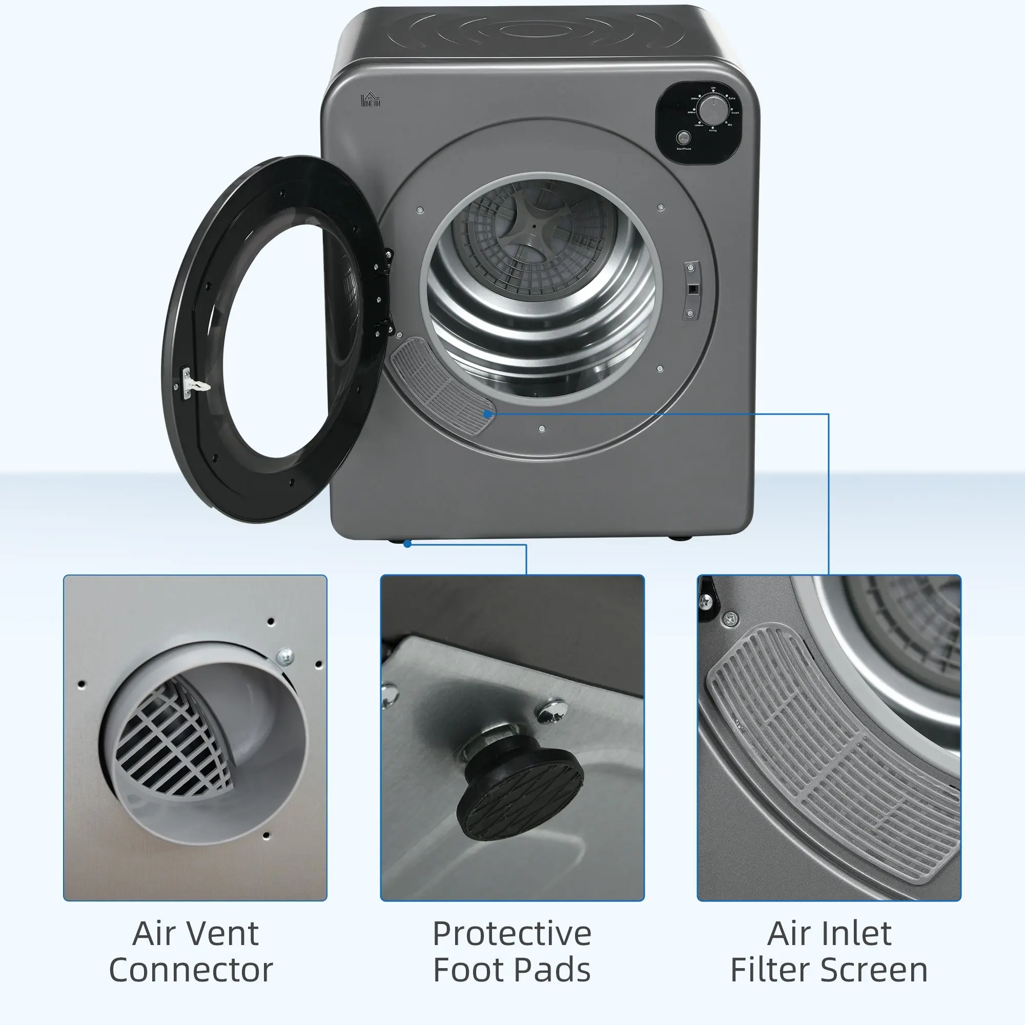 6KG Electric Vented Tumble Dryer - Image 4