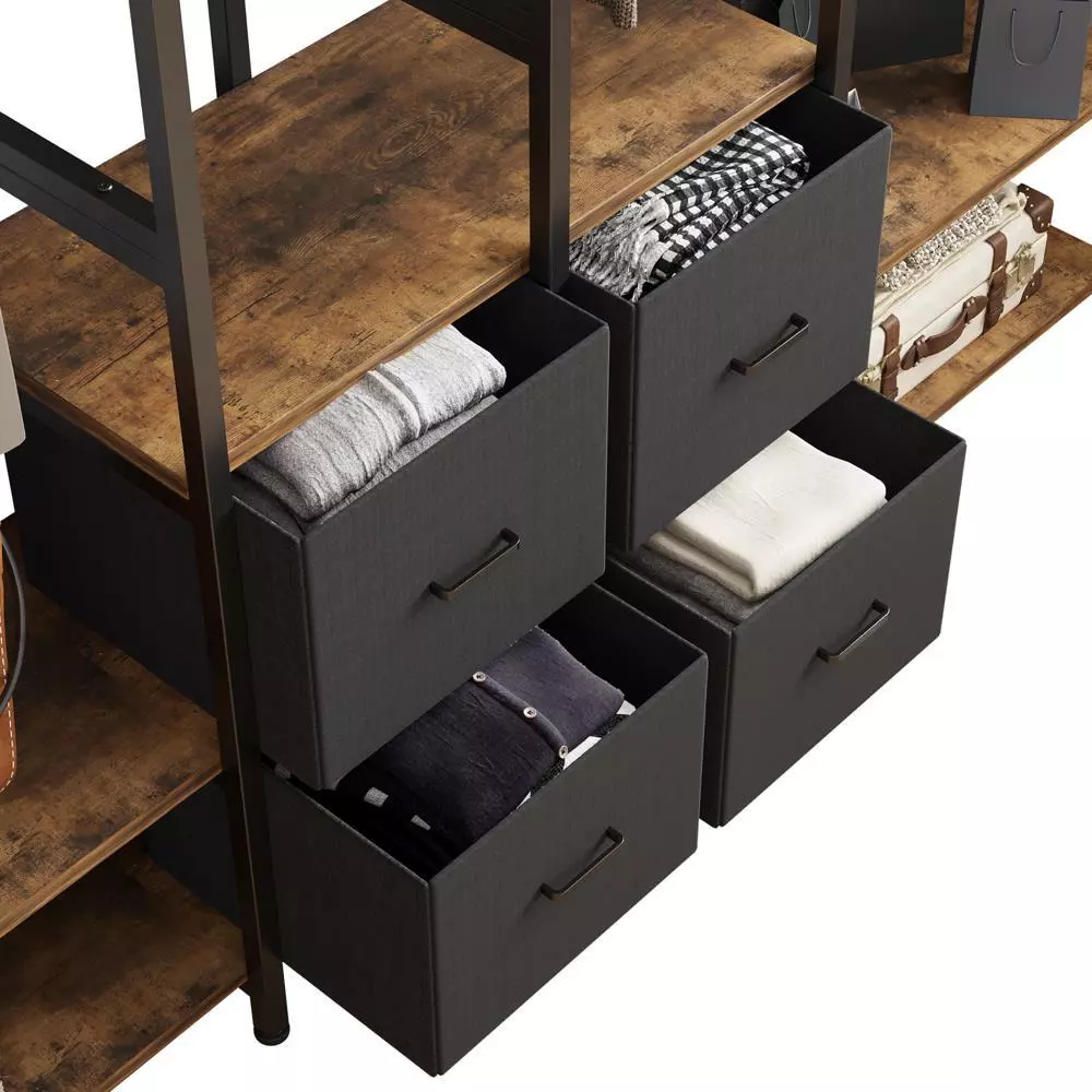 78" Heavy Duty Wardrobe Clothes Rack - Image 6