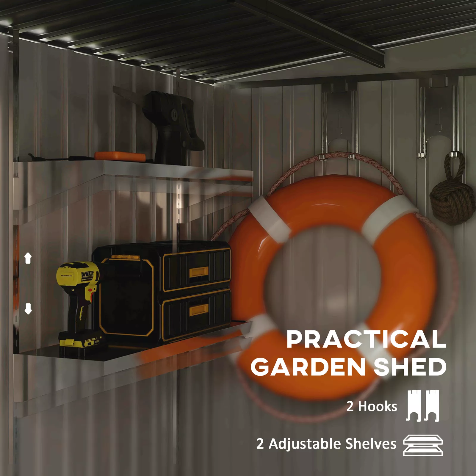 7x5 Outdoor Storage Shed - Image 5