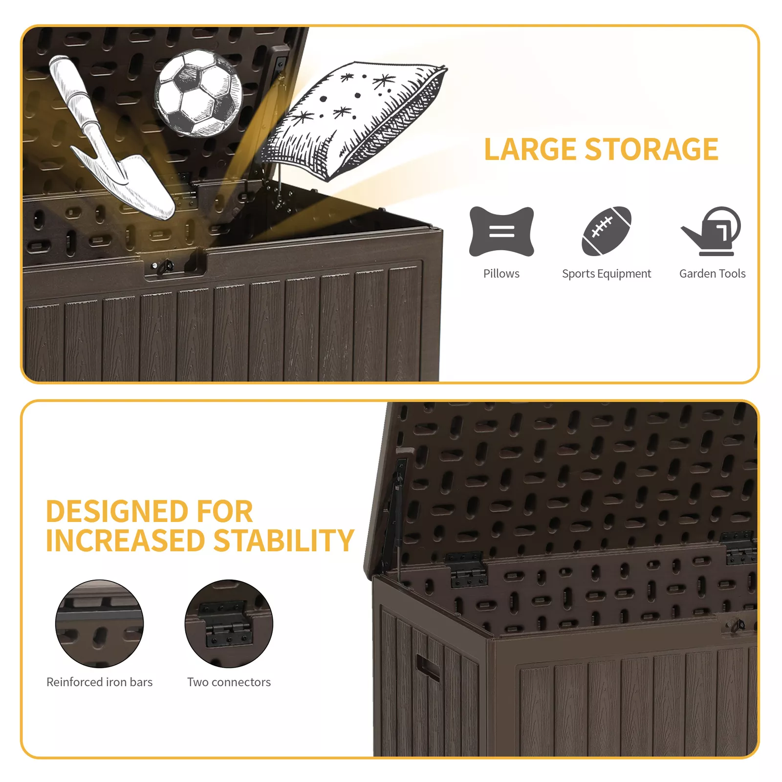 86 Gallon Outdoor Storage Deck Box - Image 4