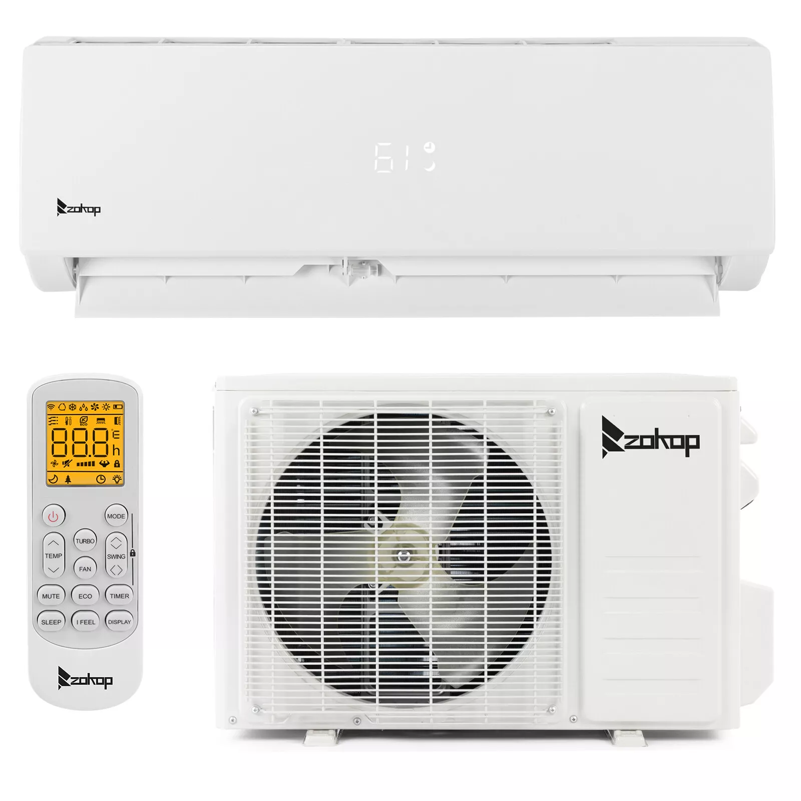 9000 BTU Mini Split Heat Pump Air Conditioner - Image 2