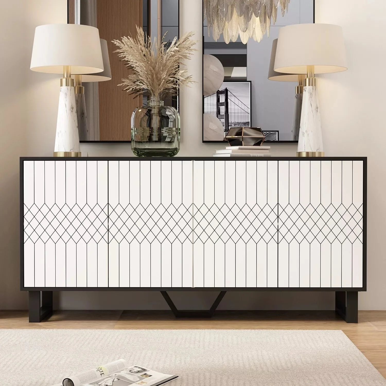 Abu Modern Sideboard Buffet Cabinet - Image 2