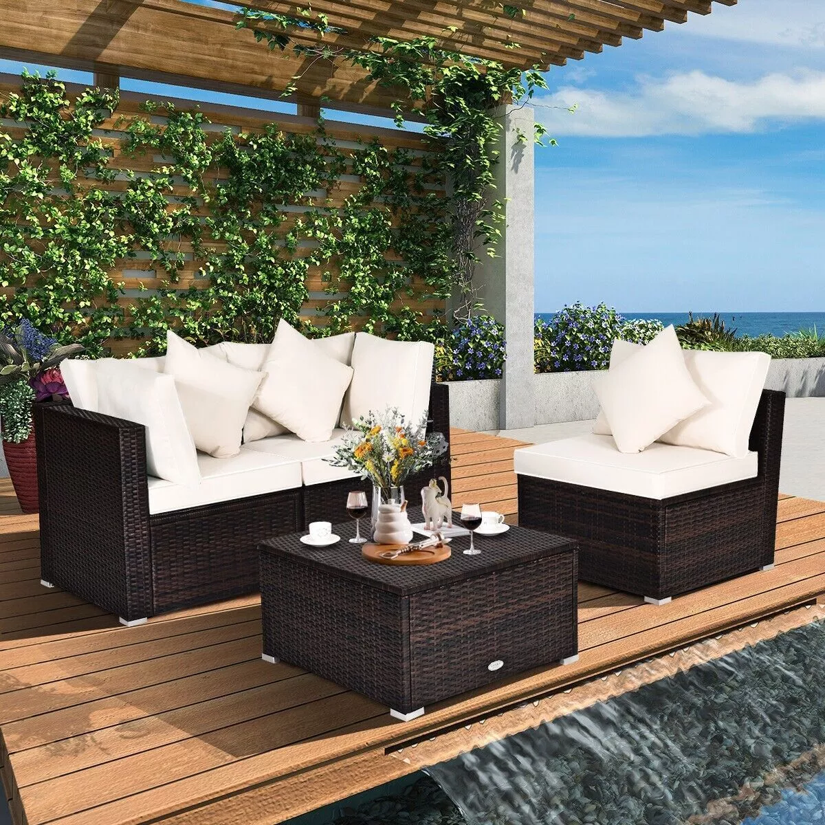 Allen 4 Pieces Garden Furniture Set