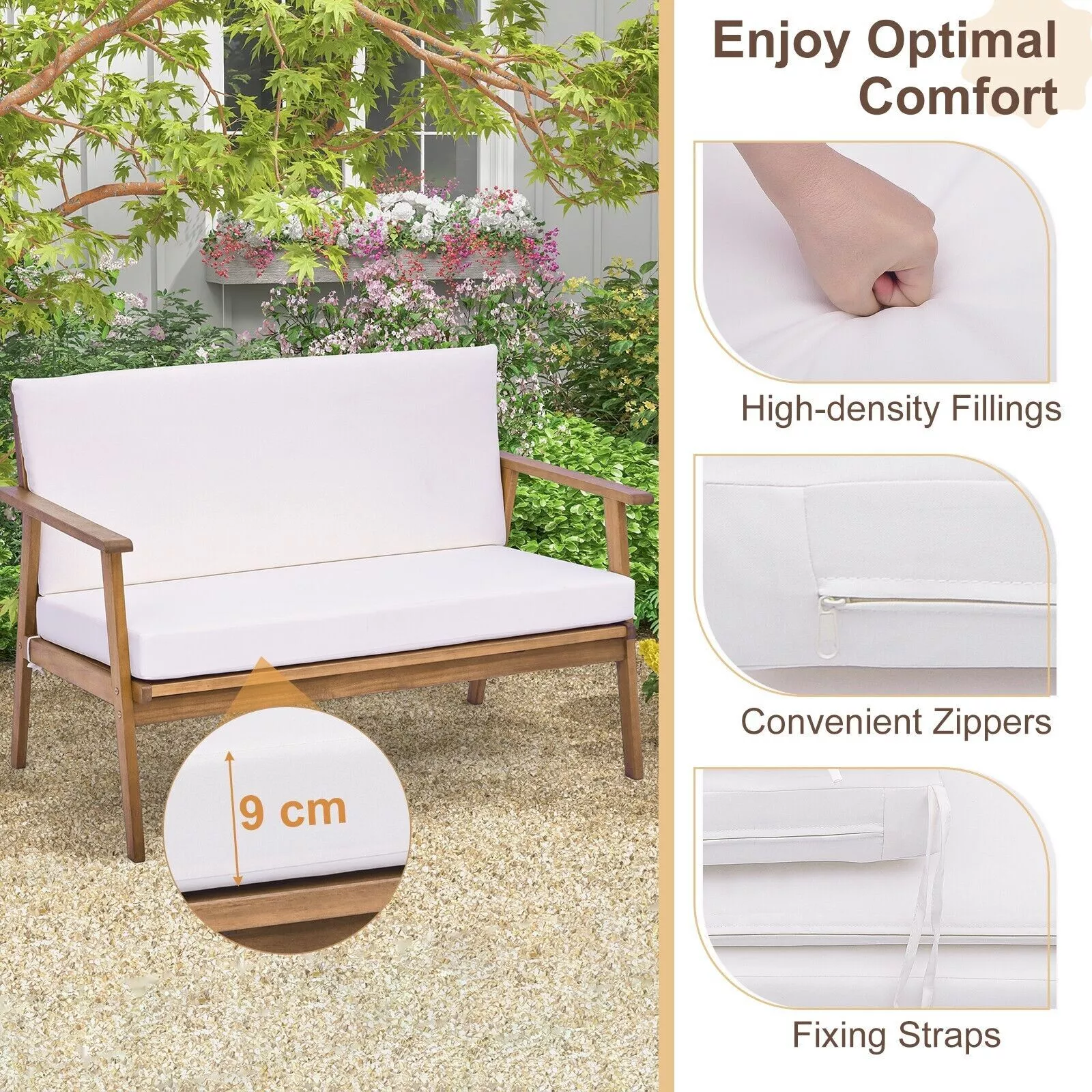 Anita Wood 4 Pieces Garden Furniture Set - Image 5