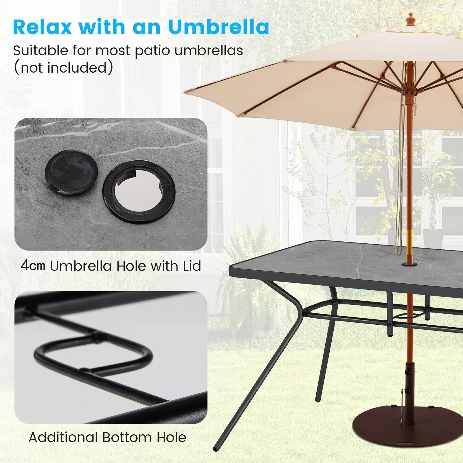Annika Outdoor Garden Coffee Table - Image 4