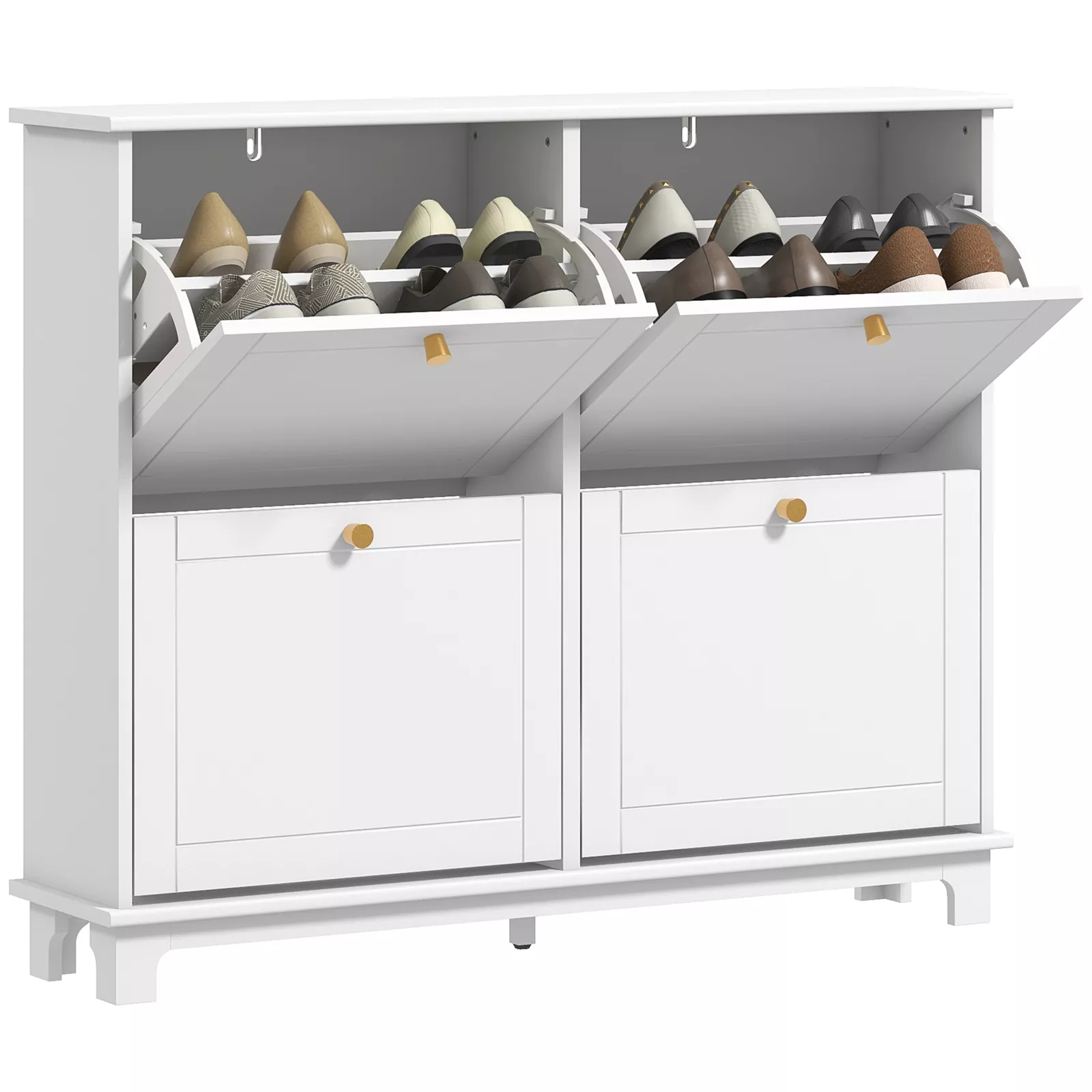Arran Narrow Entryway Shoe Cabinet - Image 2