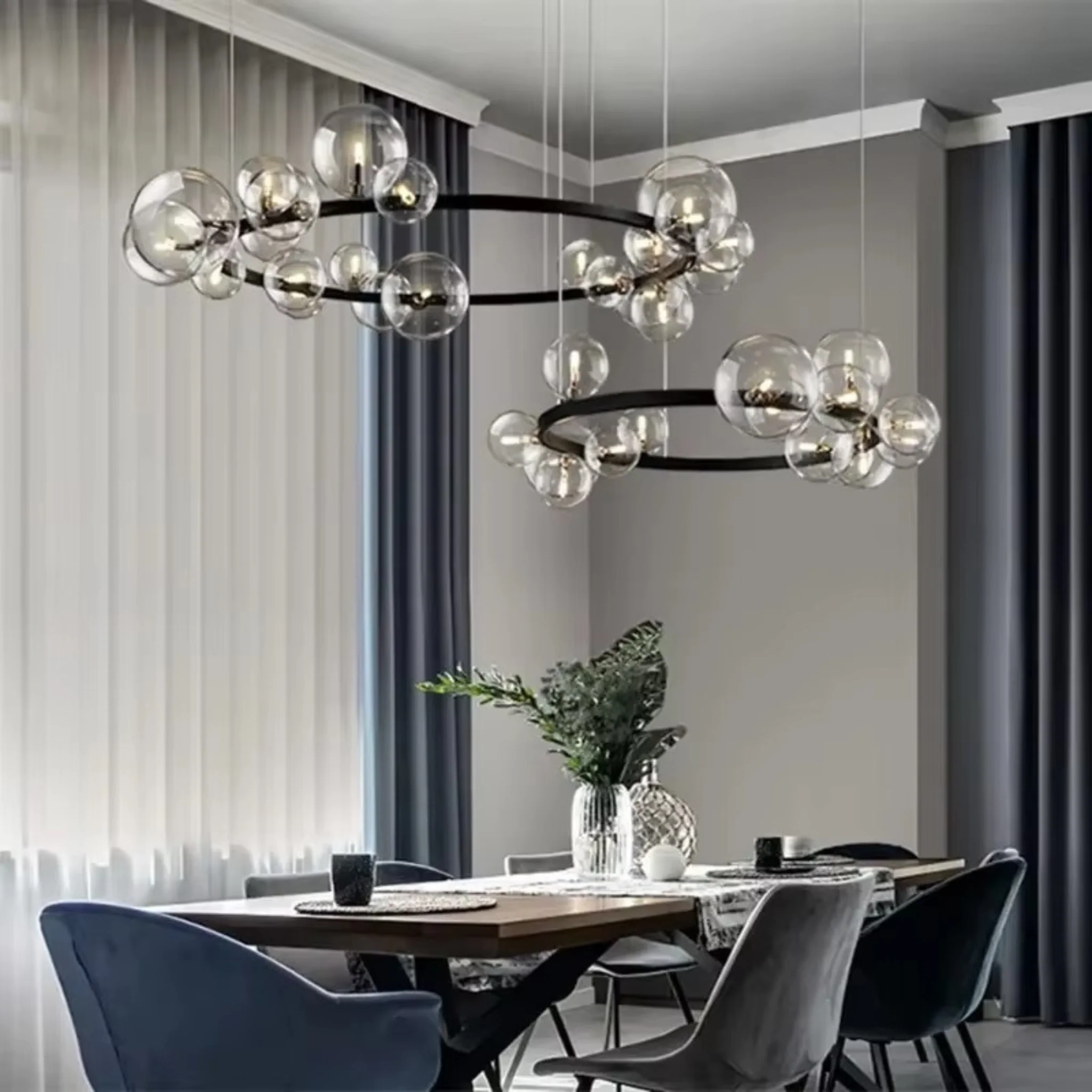 Artpad Black LED Pendant Chandelier with G9 Bulb - Image 2