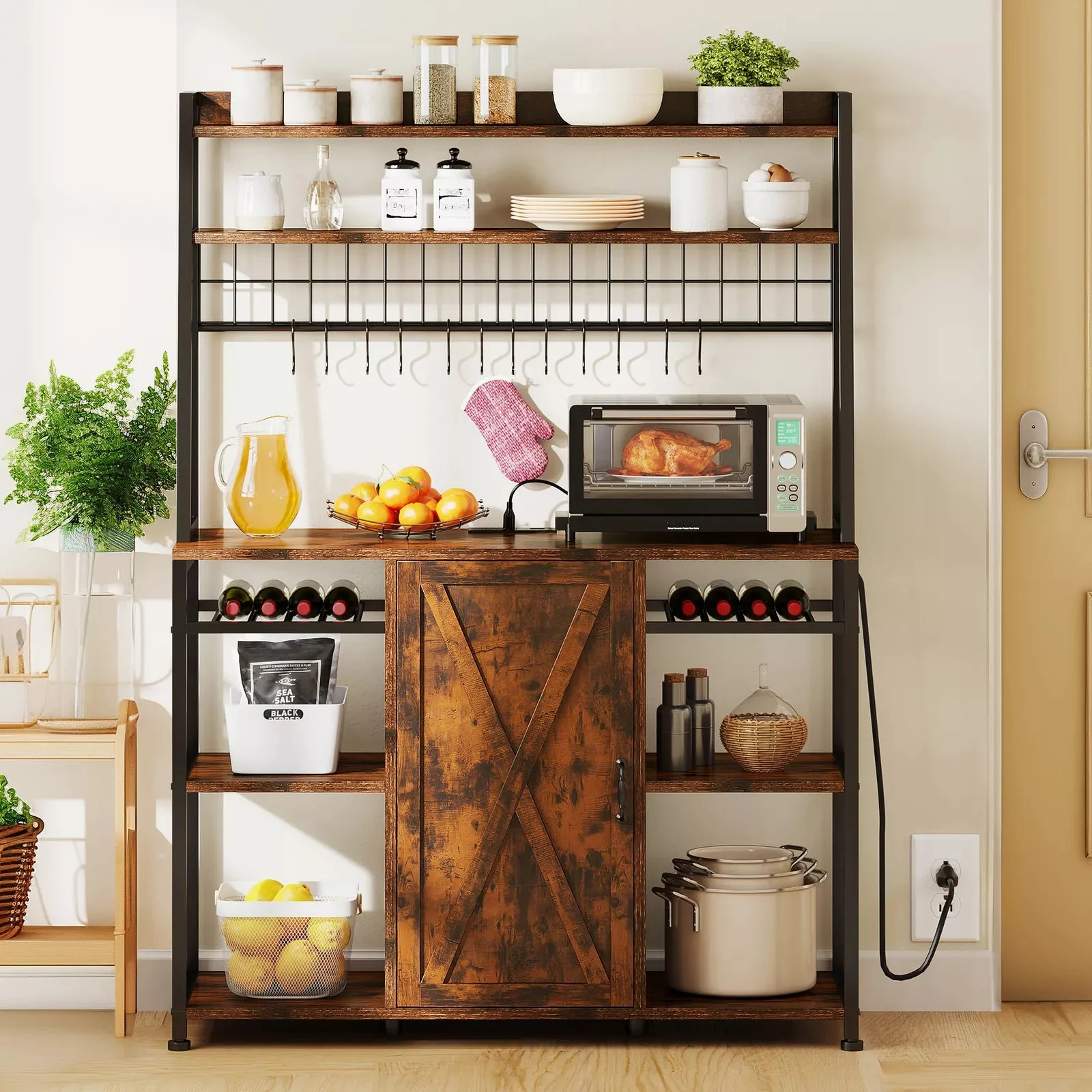 Austin Bakers Rack With Cabinet - Image 3