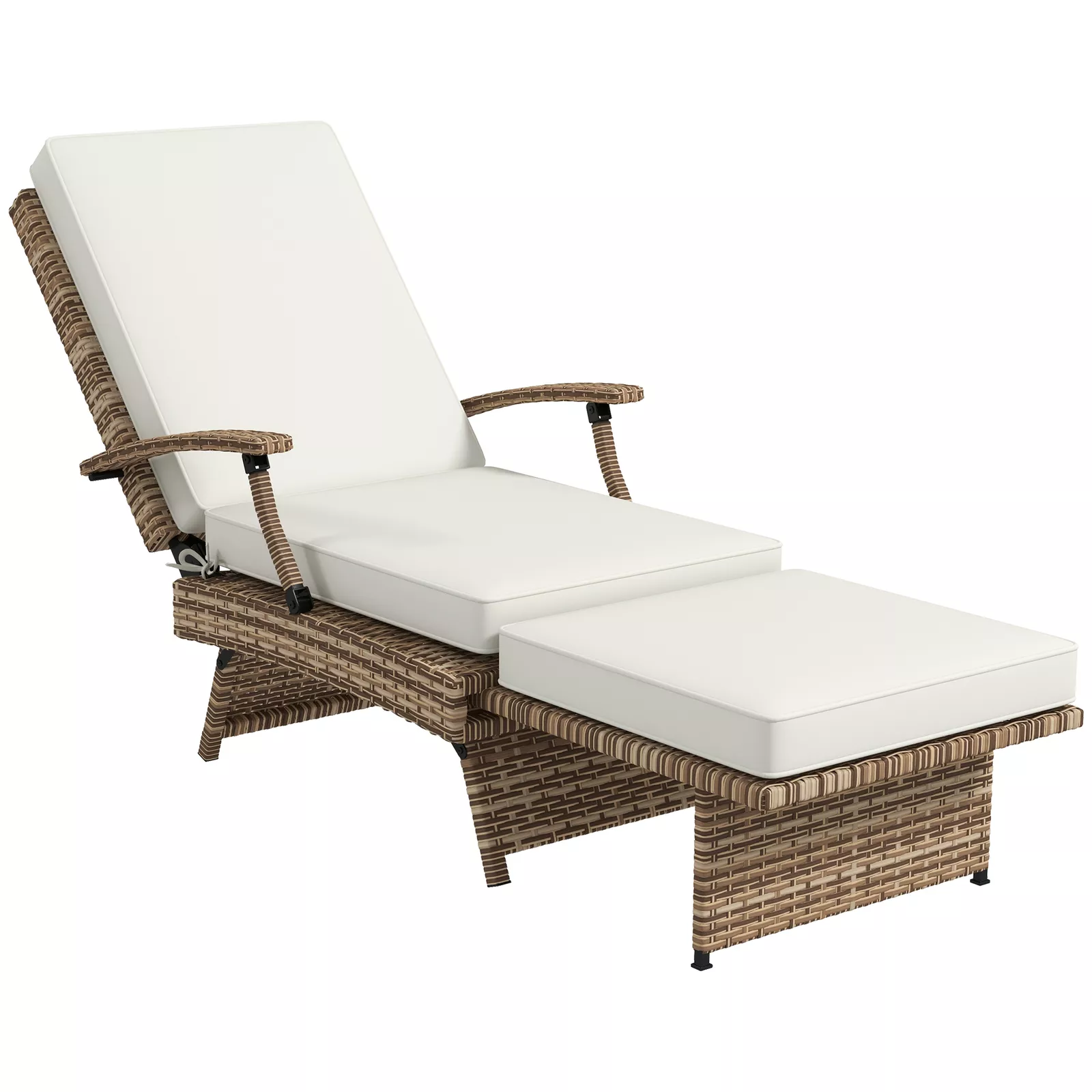 Aya Rattan Outdoor Lounge Chair - Image 2