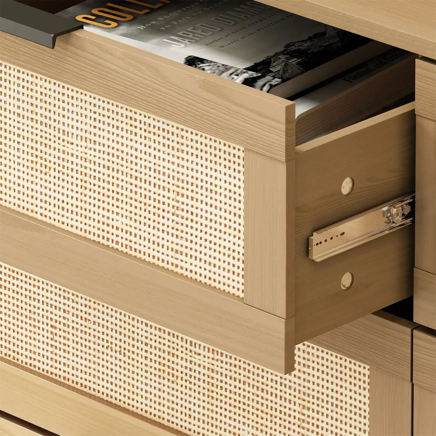 Ayub Rattan 6 Drawer Chest Dresser - Image 6