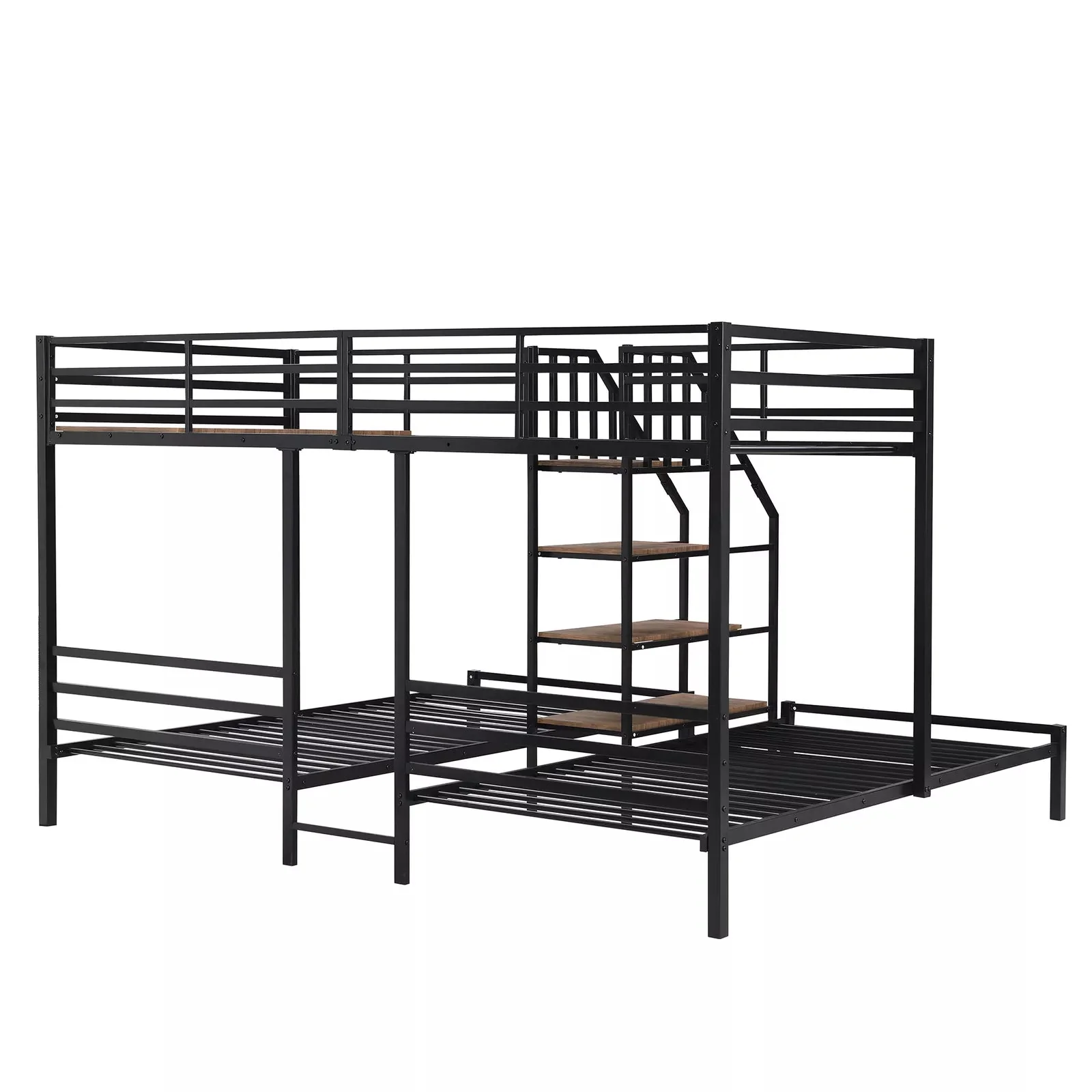 Barr Twin Over Full Adults Bunk Bed With Stairs - Image 5