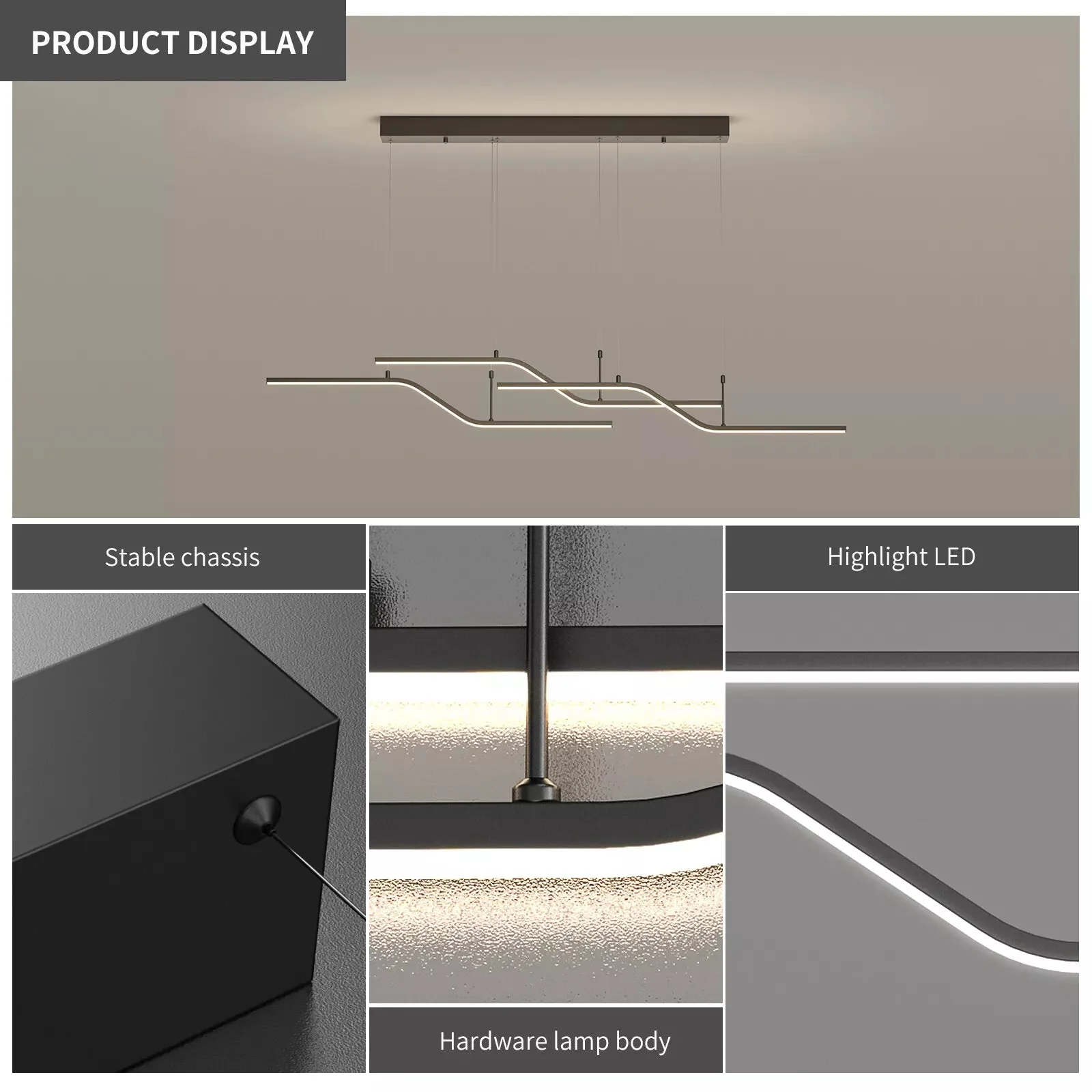 Barry Black Kitchen Pendant Light - Image 6