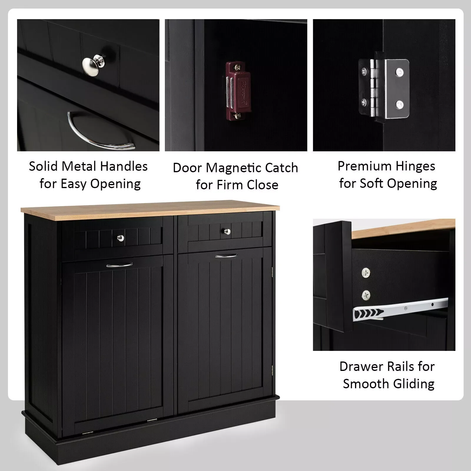 Bender Kitchen Trash Cabinet Cupboard - Image 5