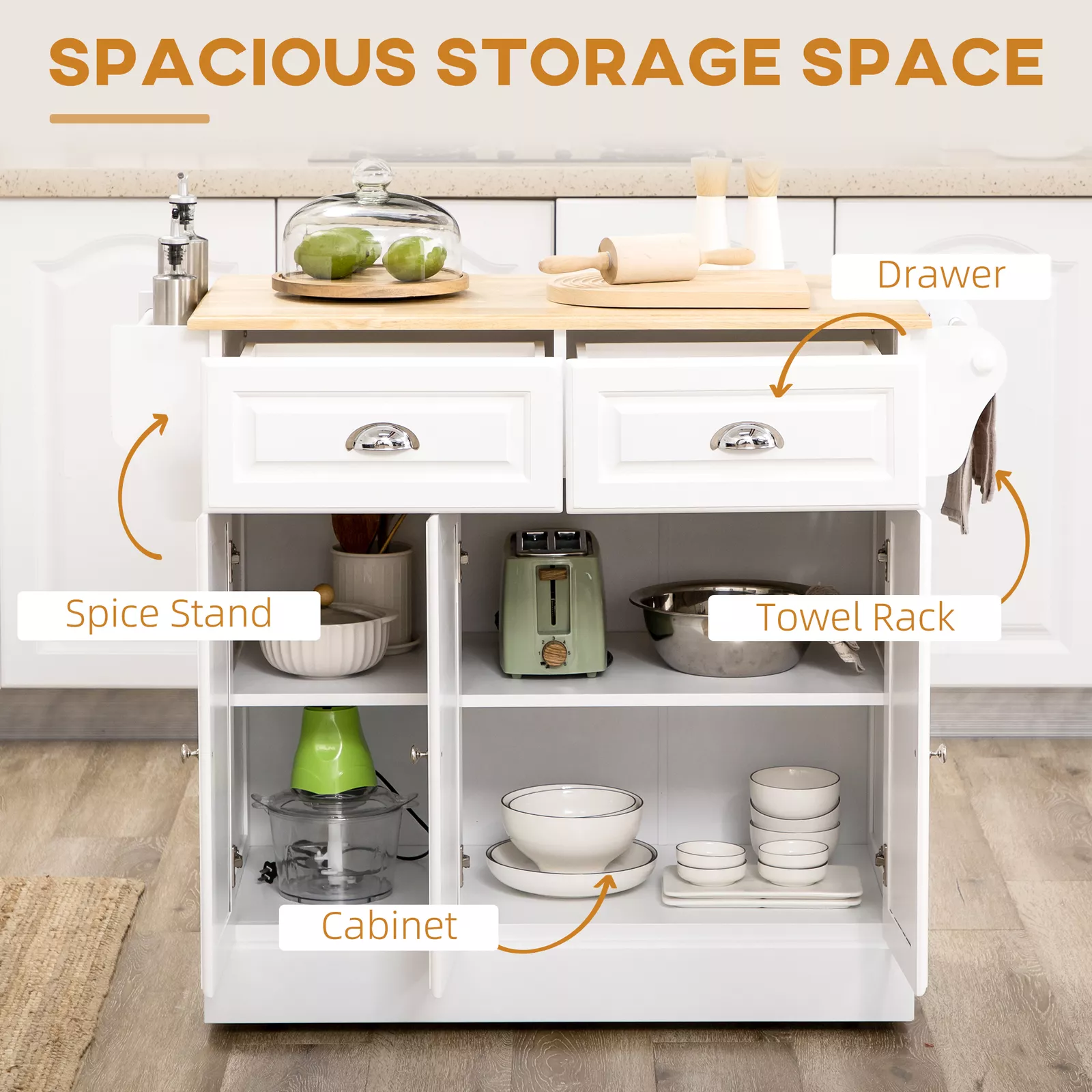 Billy Kitchen Island With Seating - Image 3