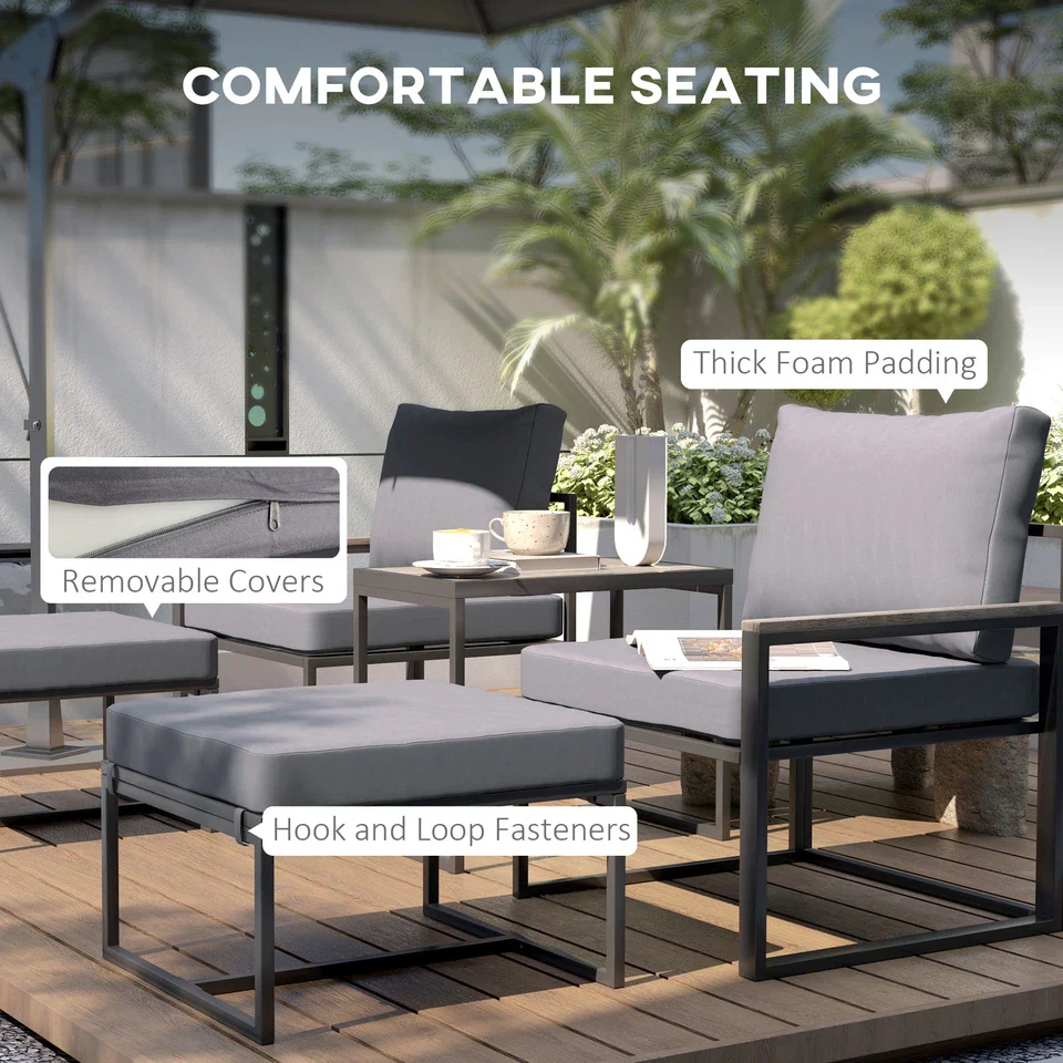 Brett 5 Piece Patio Furniture Set - Image 4