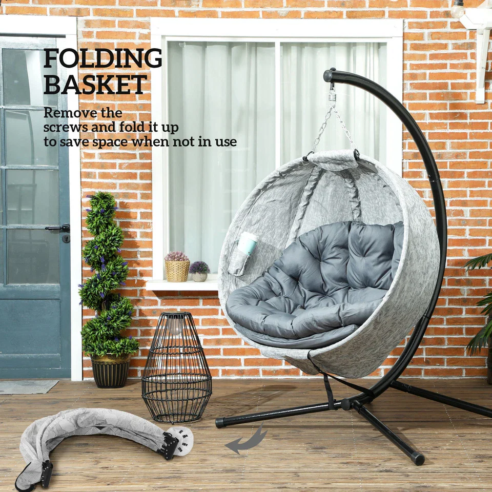 Brewer Outdoor Hanging Egg Chair - Image 5